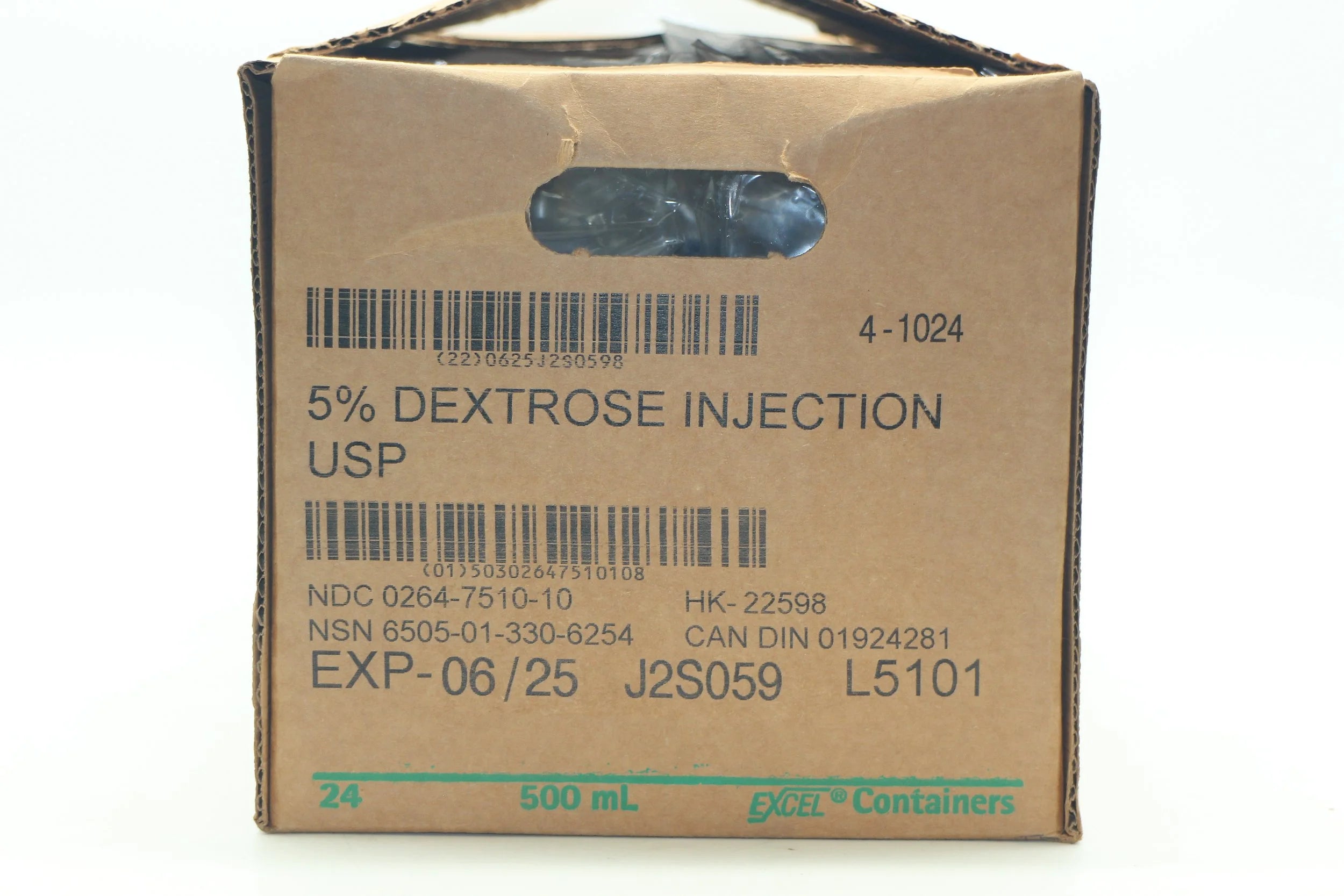 B Braun | L5101 | 5% Dextrose Injection USP 500mL