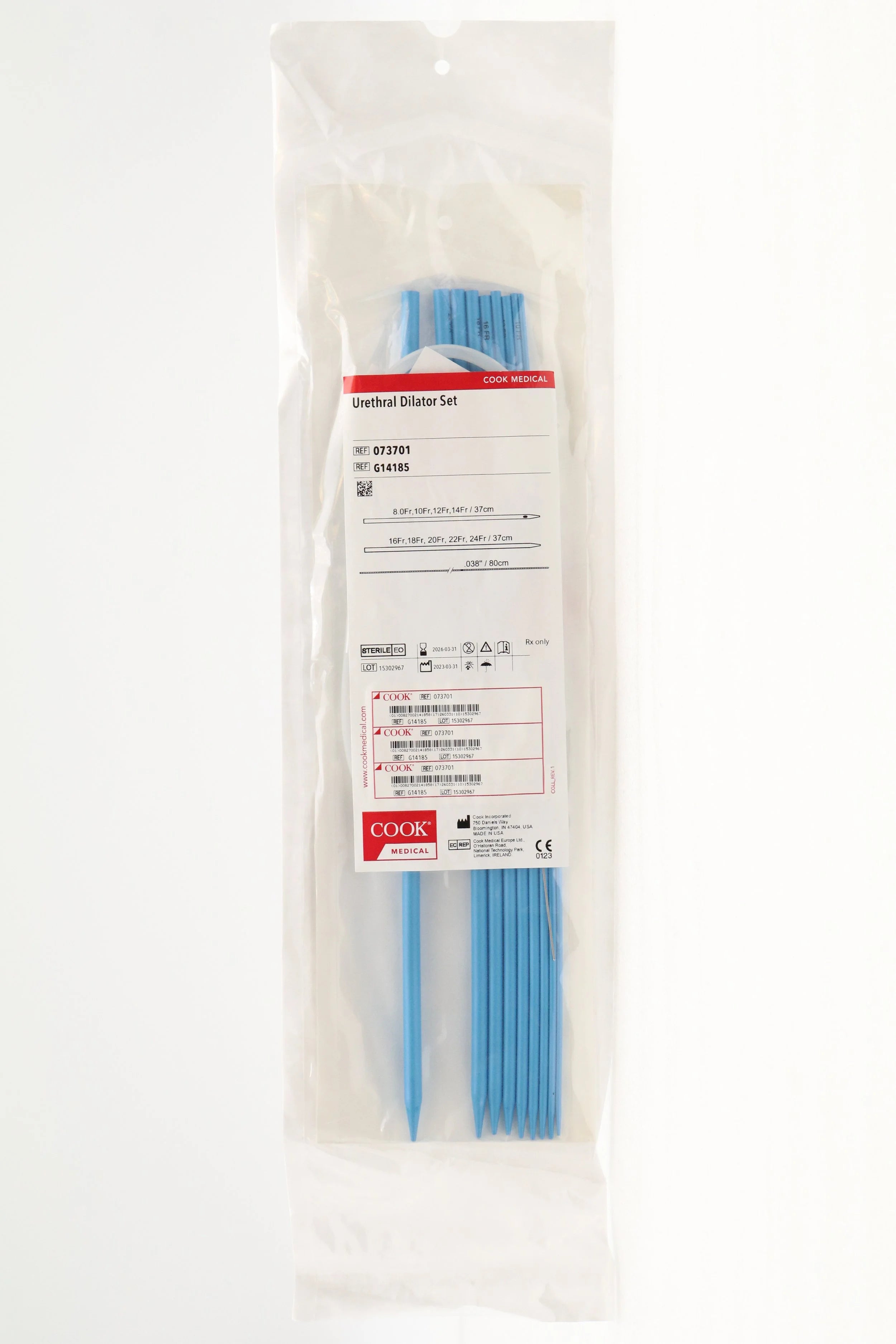 Cook Medical | G14185 | 073701 Urethral Dilator Set 8F-24F x 37cm