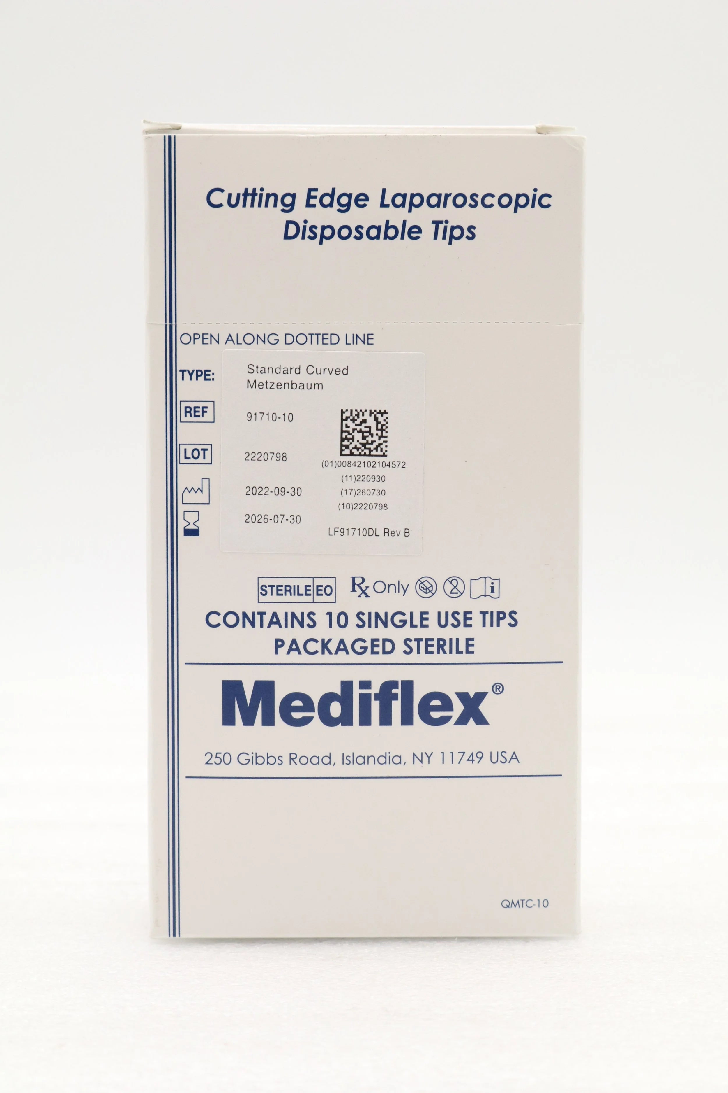 Mediflex Surgical Products | 91710-10 | TIPS, SCISSOR, CURV METZ, 3/4, SNGL USE, STRL