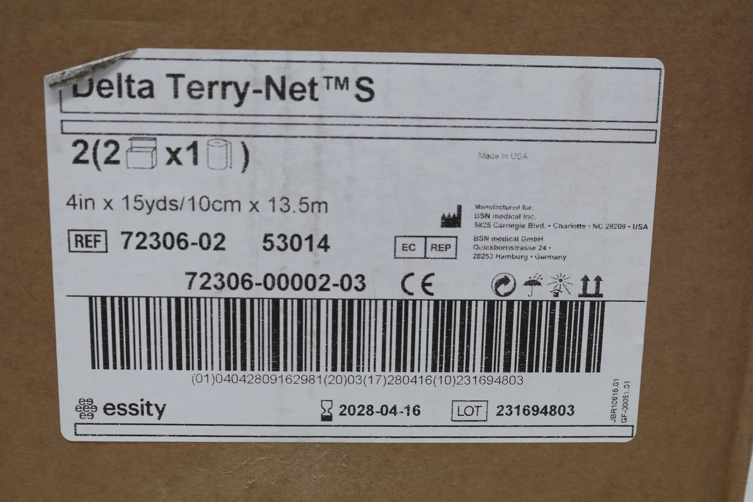 Essity | 72306-02 | Synthetic terry stockinette 10cm x 13.7m 1 roll