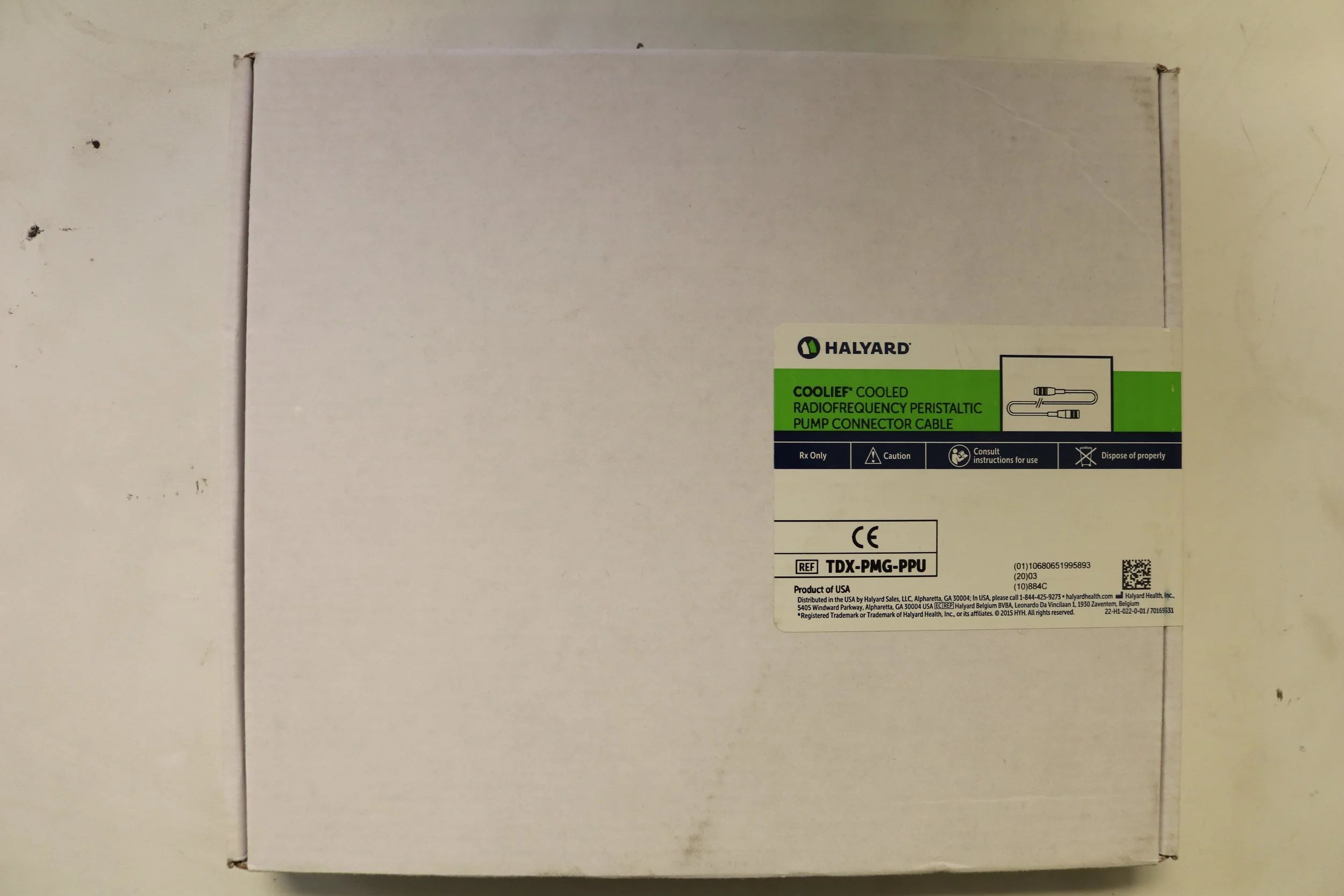Halyard | TDX-PMG-PPU | Coolief Cooled Radiofrequency Peristaltic Pump Connector Cable