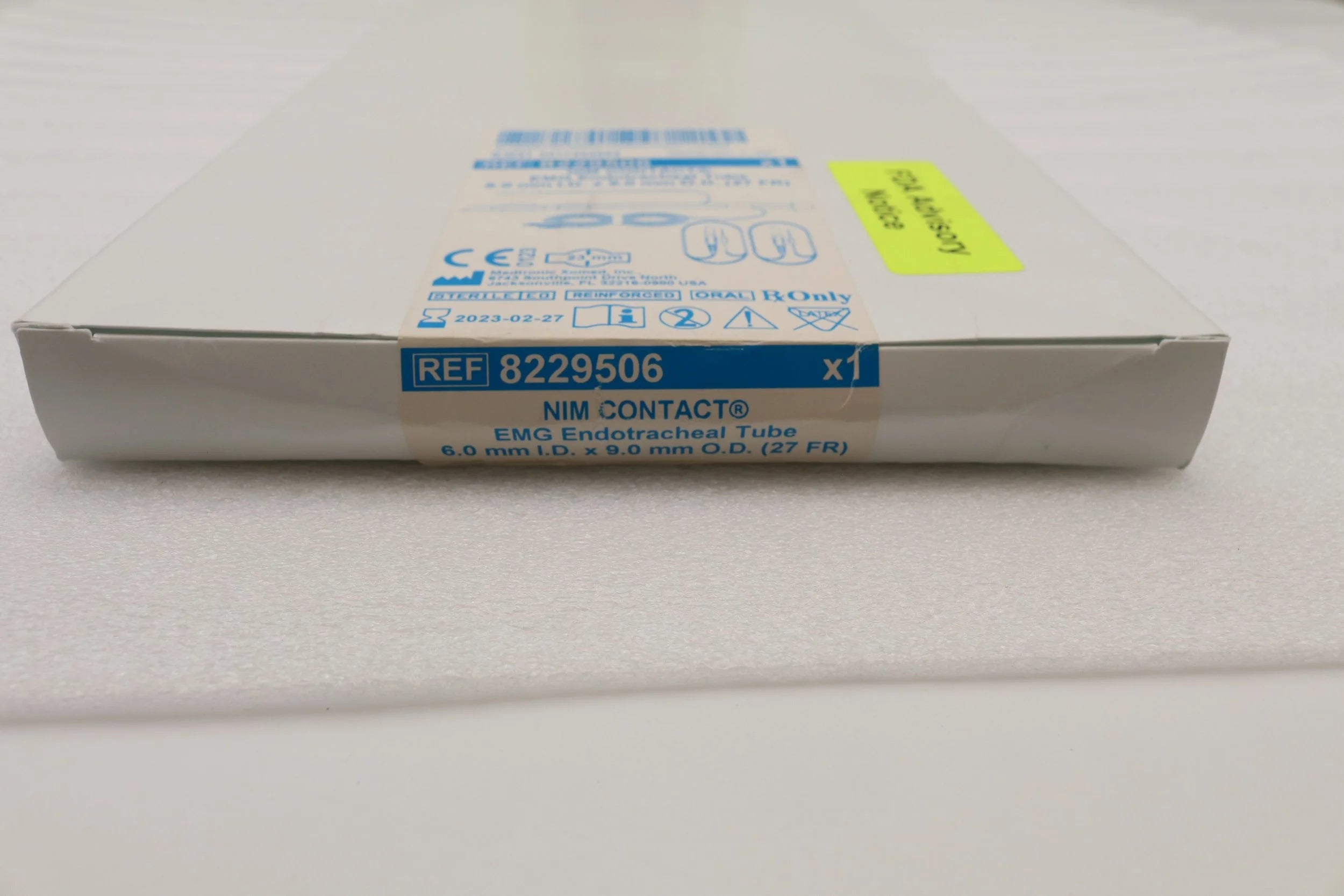 Medtronic | 8229506 | NIM Contact Reinforced EMG Endotracheal Tubes - EMG Endotracheal Tube, 6 mm