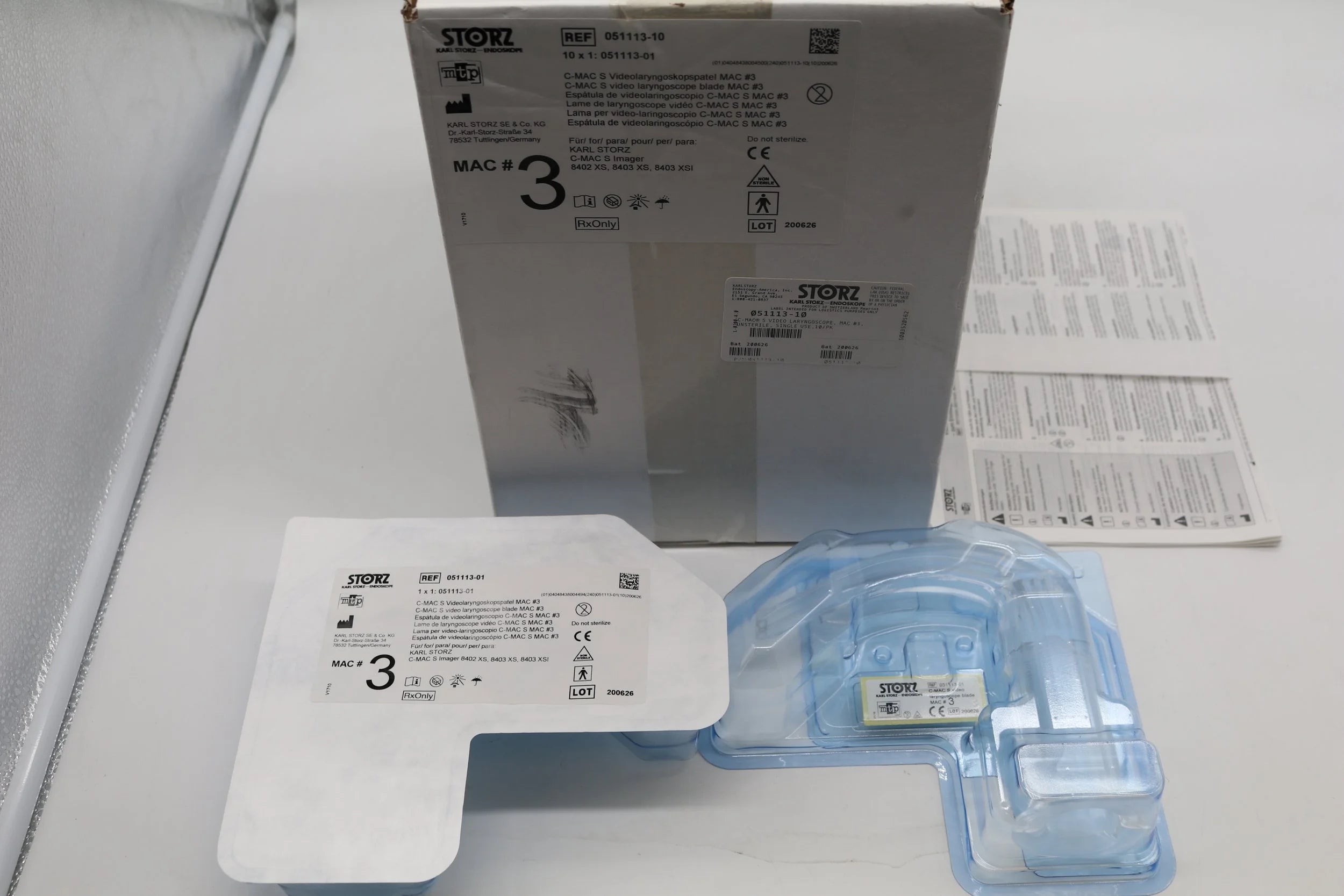 Karl Storz Endoskope | 051113-10 | C-MAC S Video Laryngoscope MAC #3