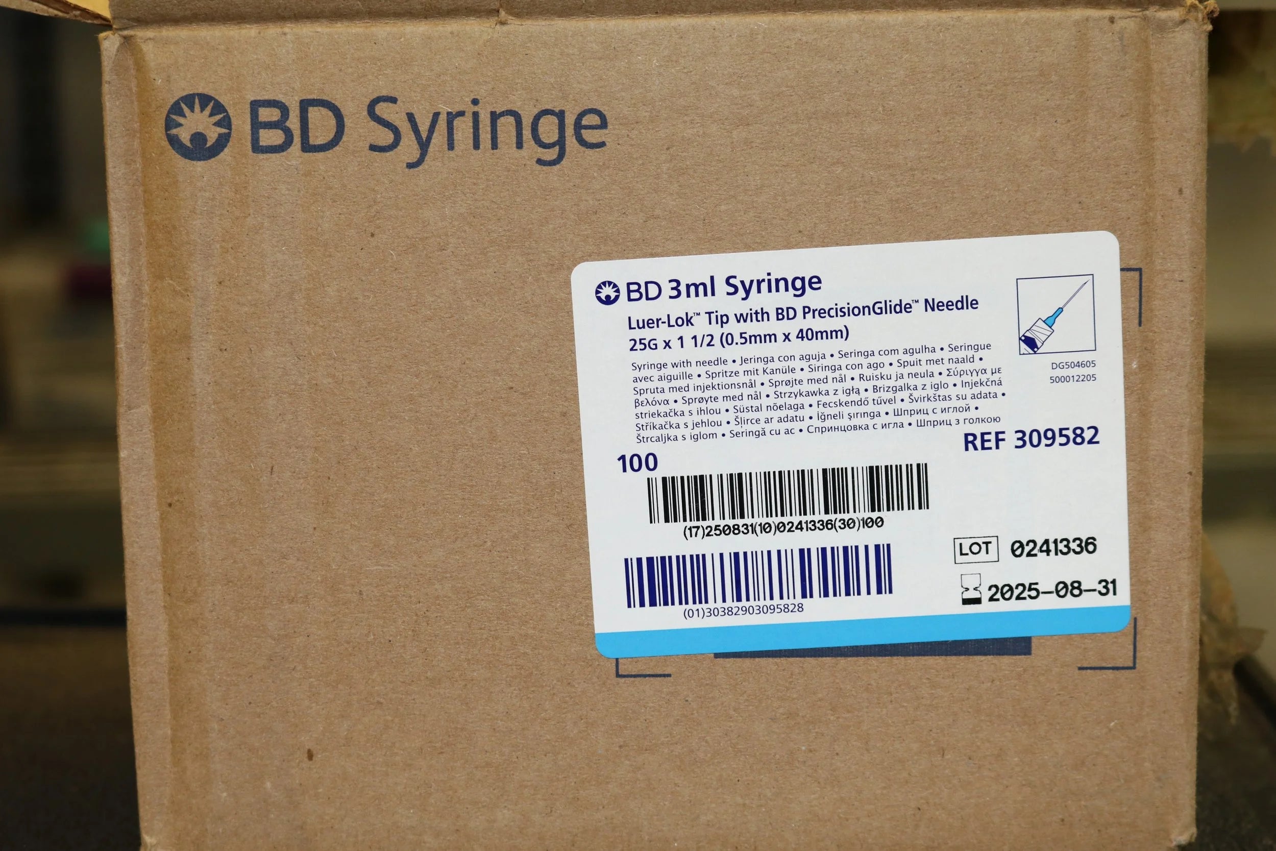 BD | 309582 | 3ml Syringe Luer-Lok Tip with PrecisionGlide Needle