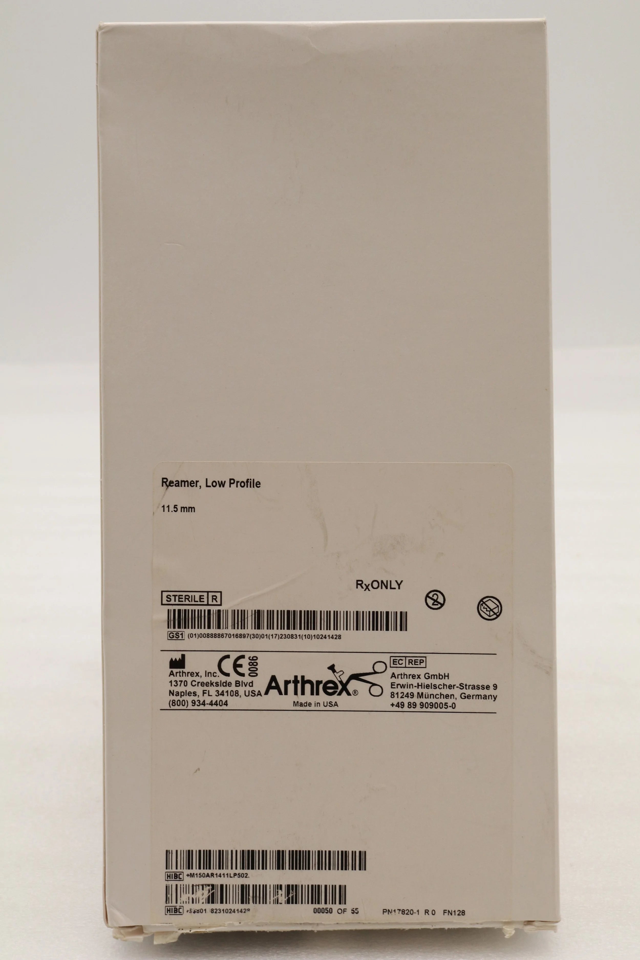 Arthrex | AR-1411LP-50 | Low Profile Reamer, 11.5 mm, sterile, SU