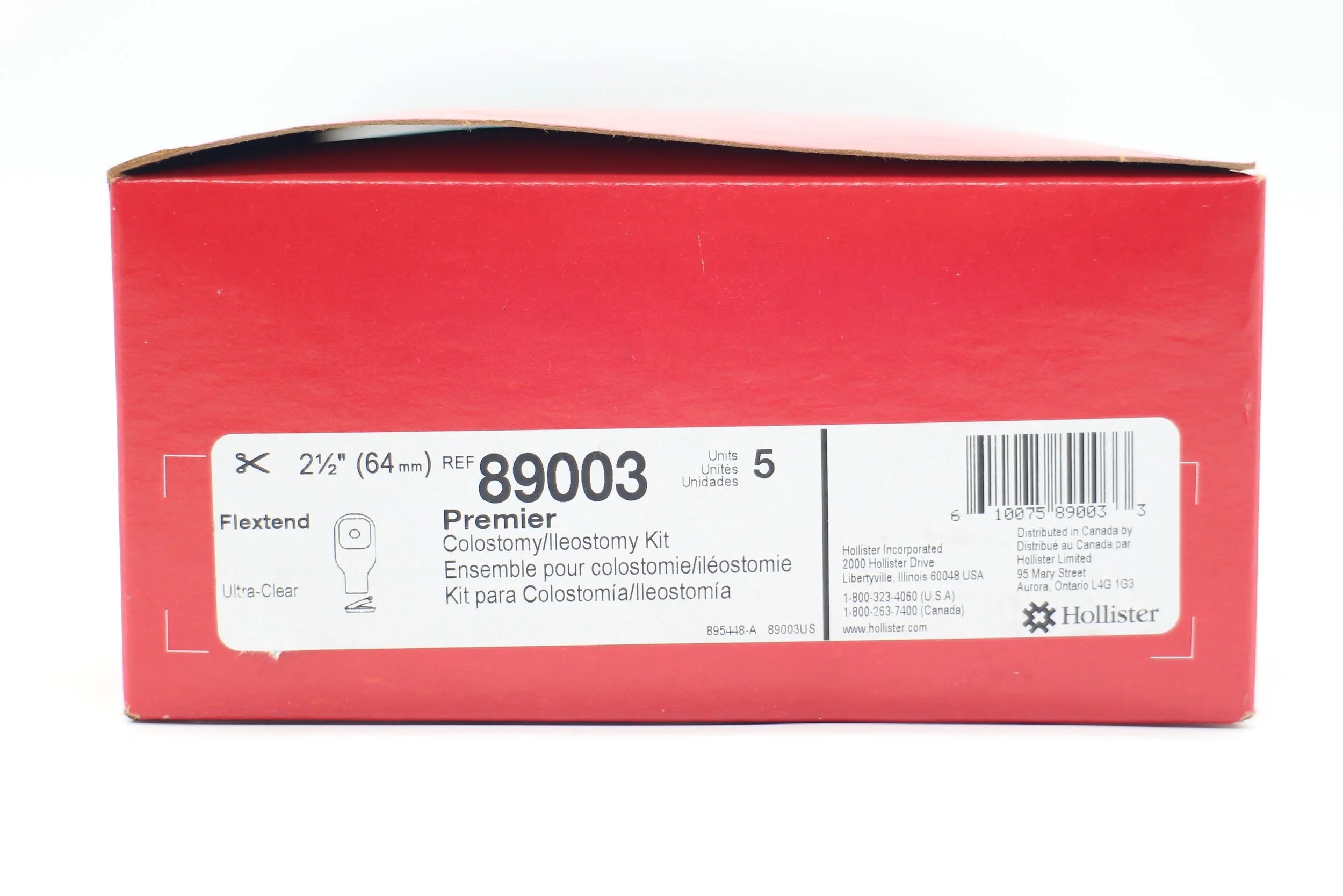 Hollister | 89003 | Premier Colostomy/Ileostomy Kit Flextend Ultra-Clear
