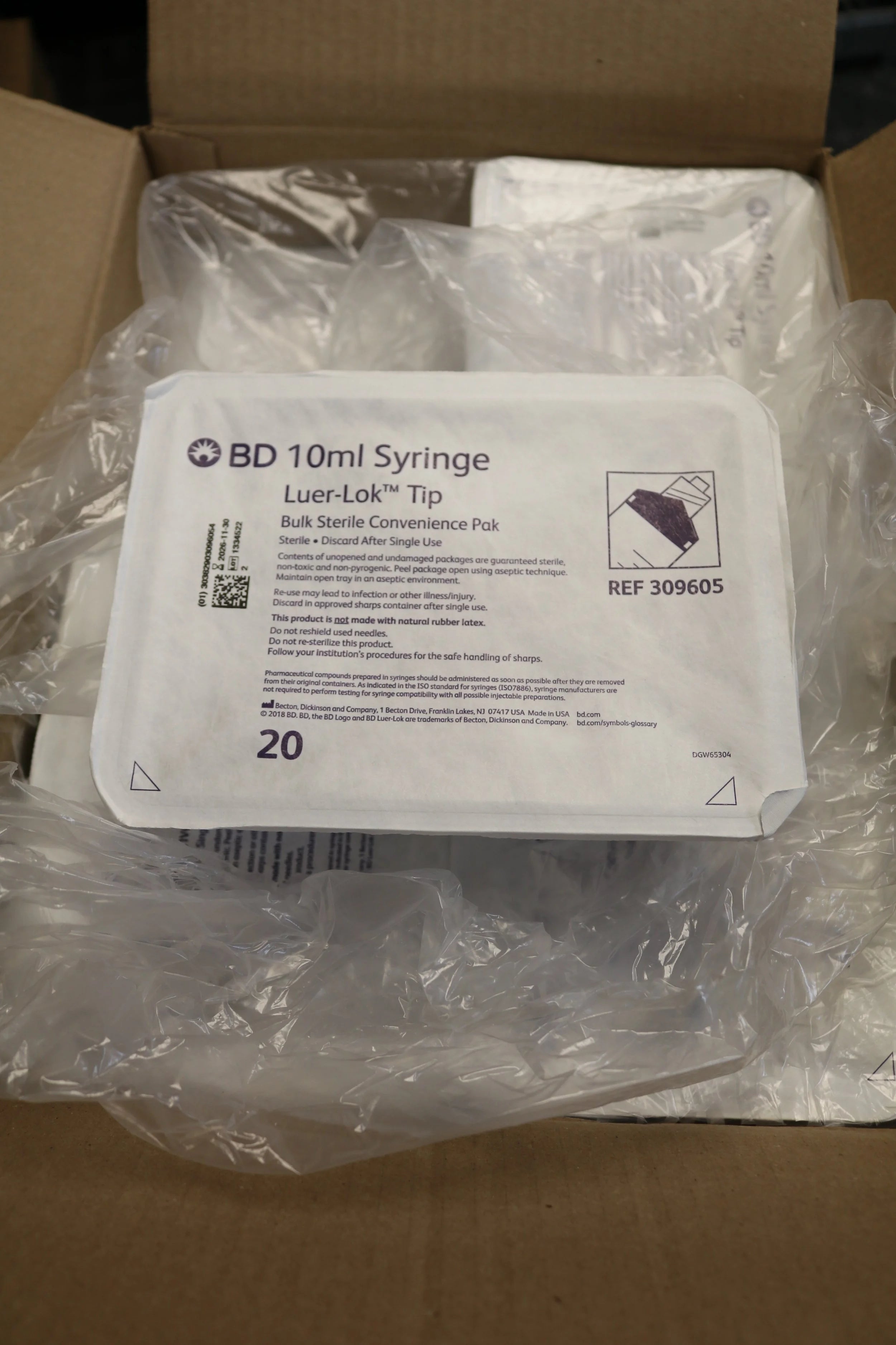 BD | 309605 | 10mL Luer-Lok Tip Syringes