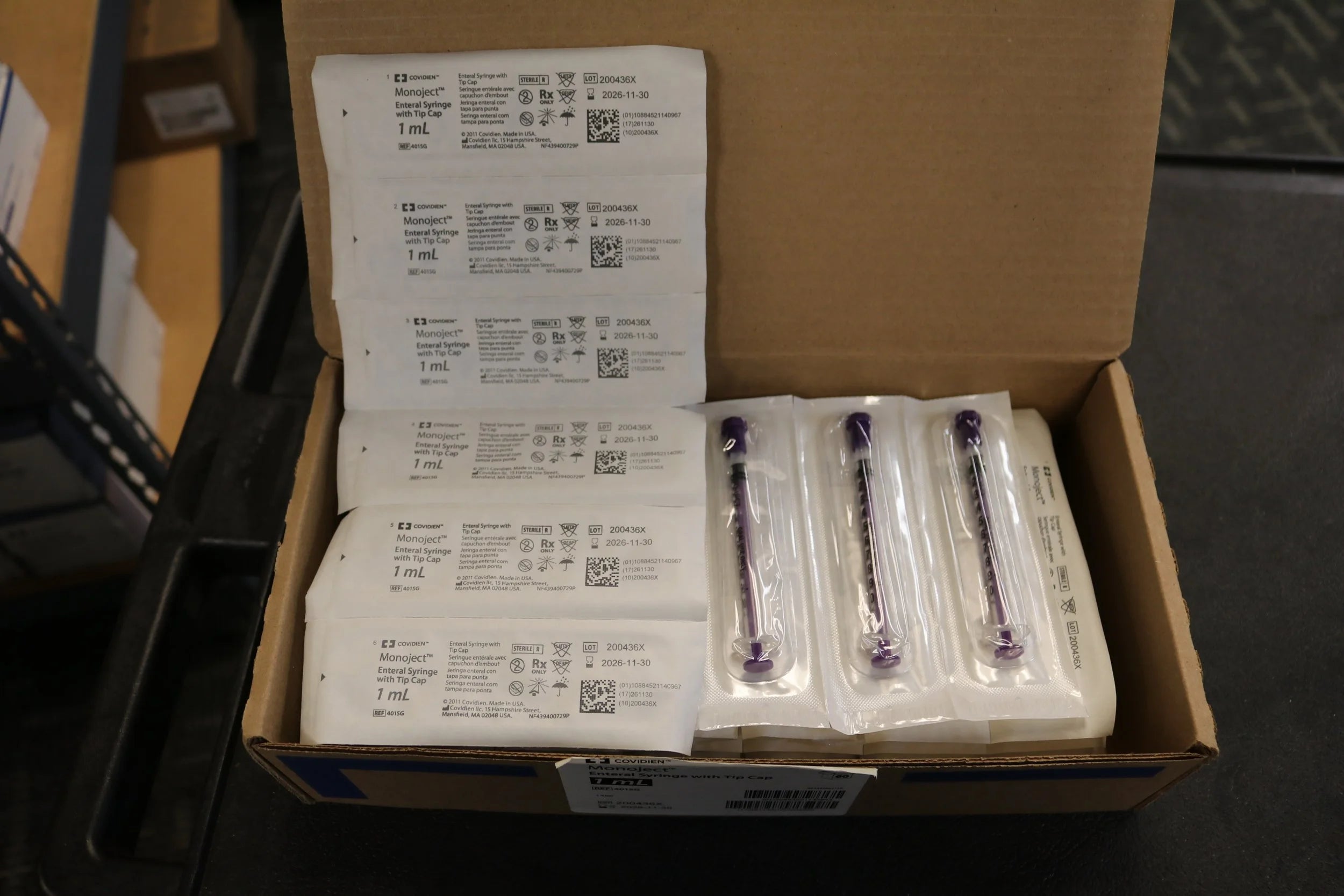 Covidien | 401SG | Monoject Enteral Syringe with Tip Cap 1ml