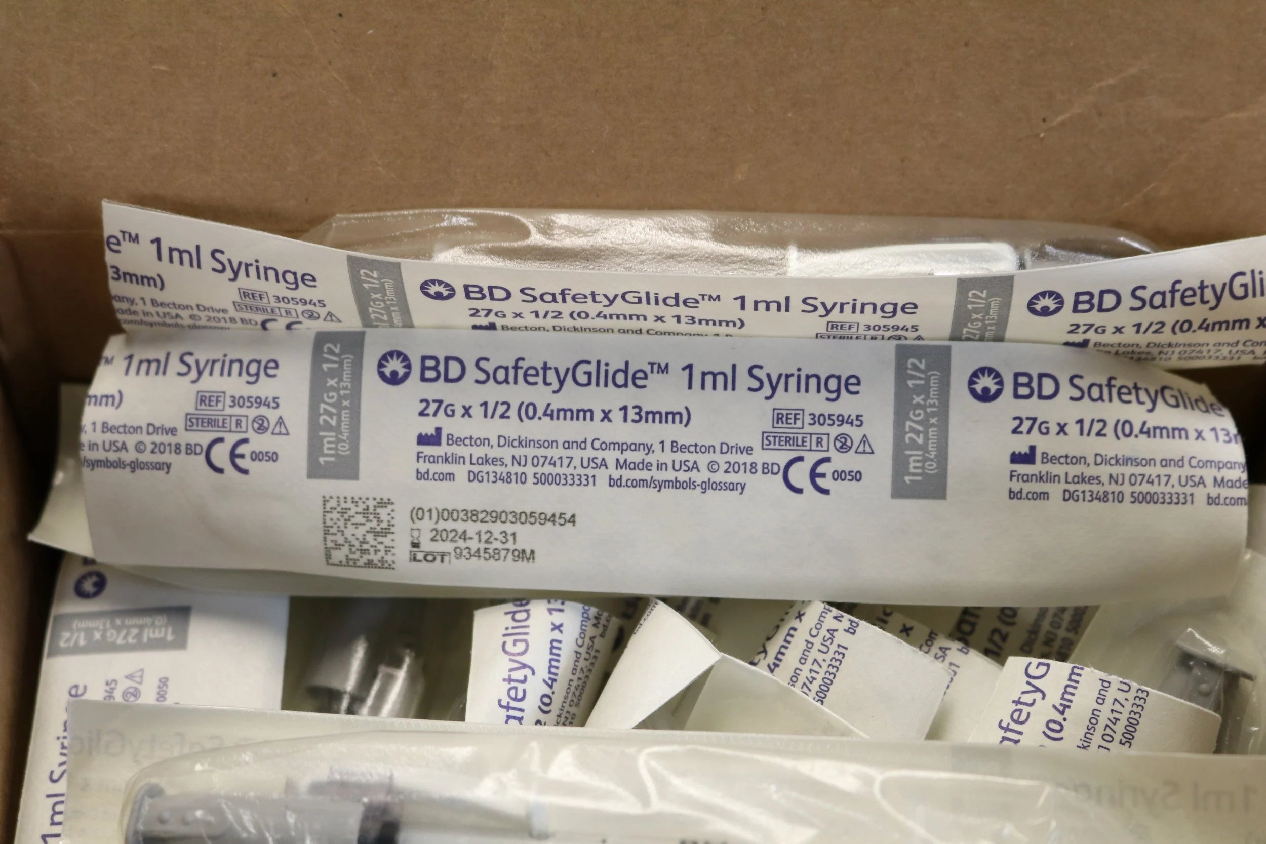 BD | 305945 | SafetyGlide 1ml Tuberculin Syringe