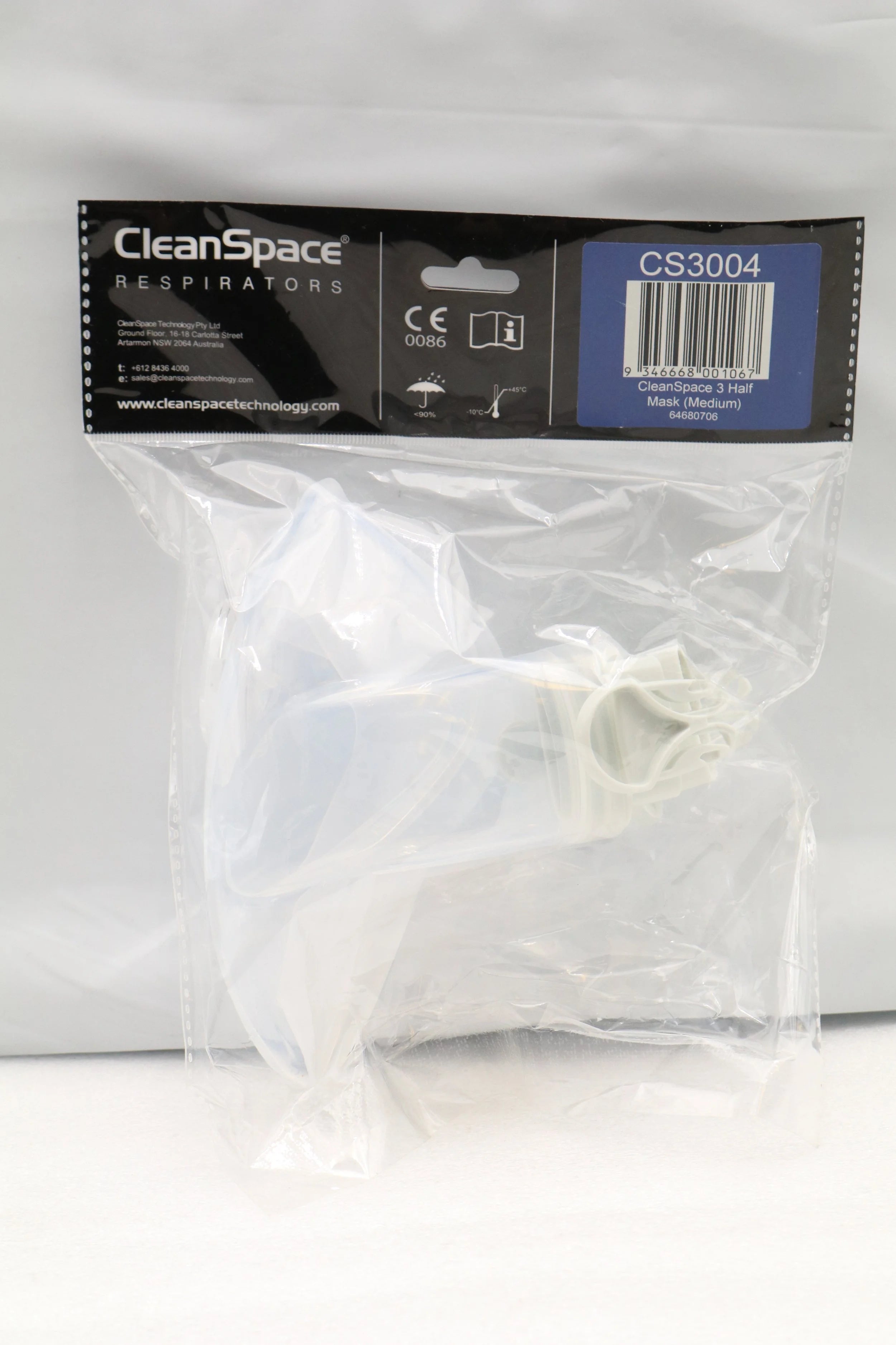 CleanSpace | CS3004 | HALO Half Mask, Size Medium