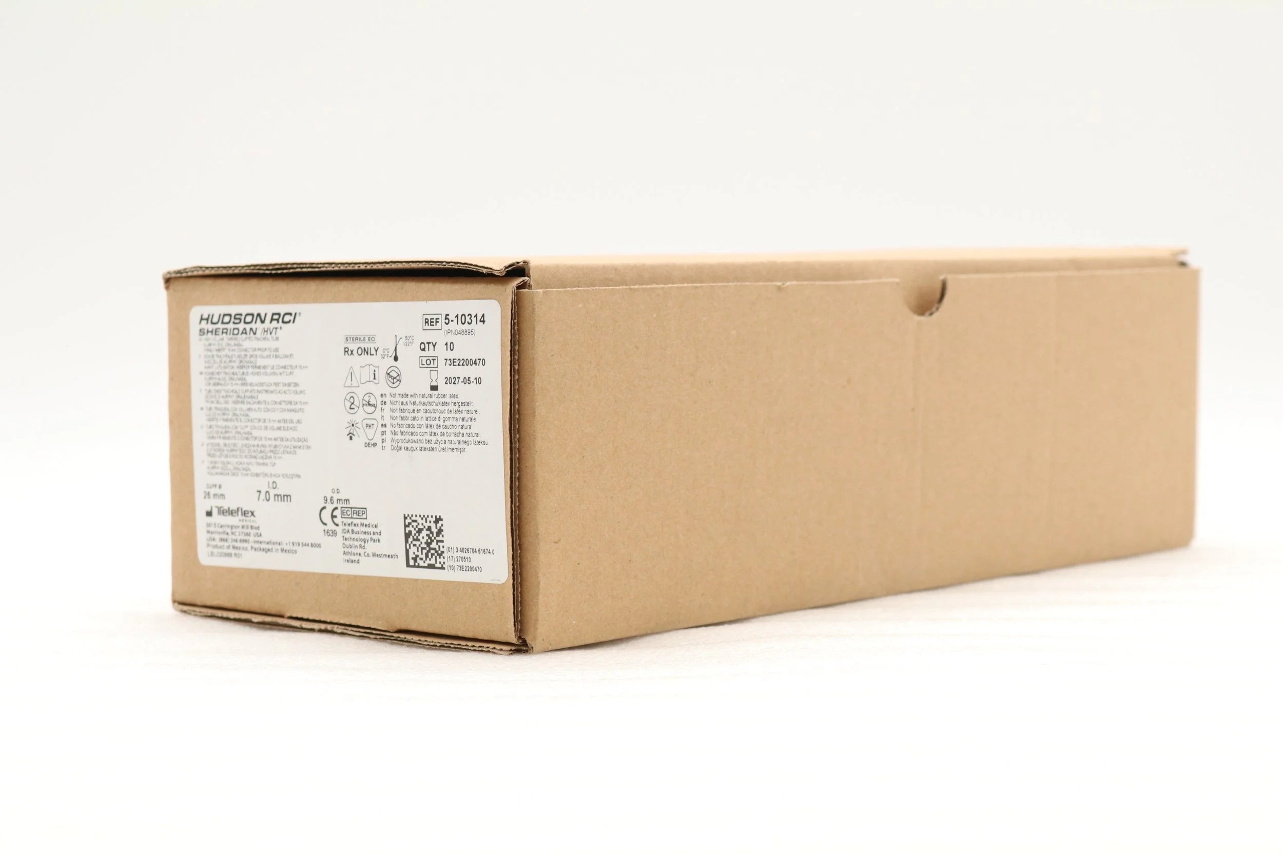 Teleflex | 5-10314 | Hudson RCI Sheridan/HVT Endotracheal Tube 7.0mm