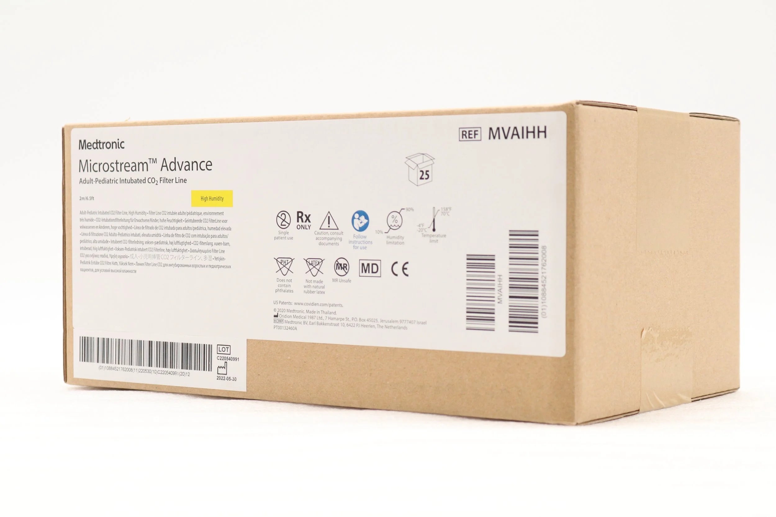 Medtronic | MVAIHH | Microstream Advance Intubated CO2 FilterLine, Adult/Pediatric, Long-Term