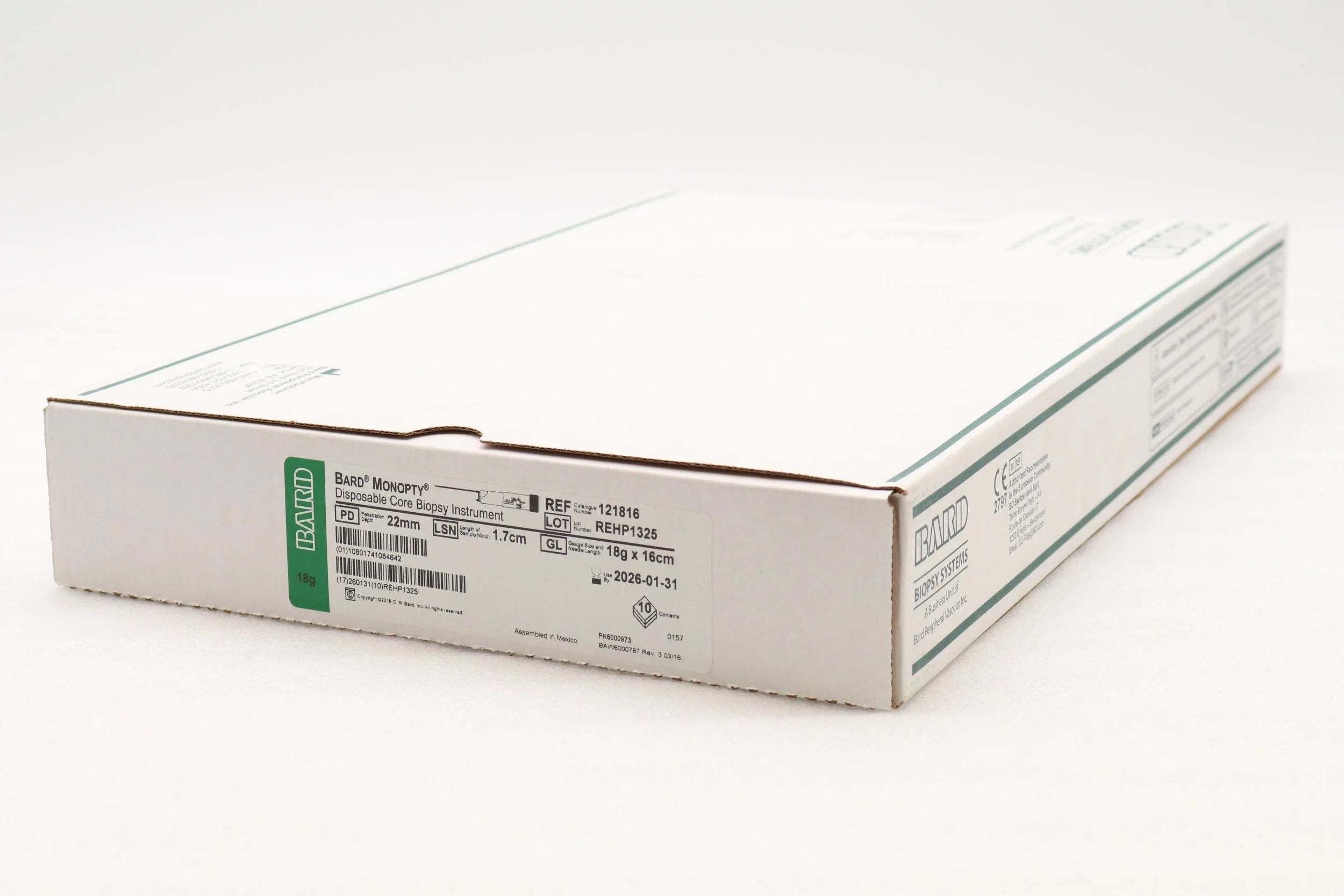 Bard | 121816 | Monopty Biopsy Instrument 18G x 16cm