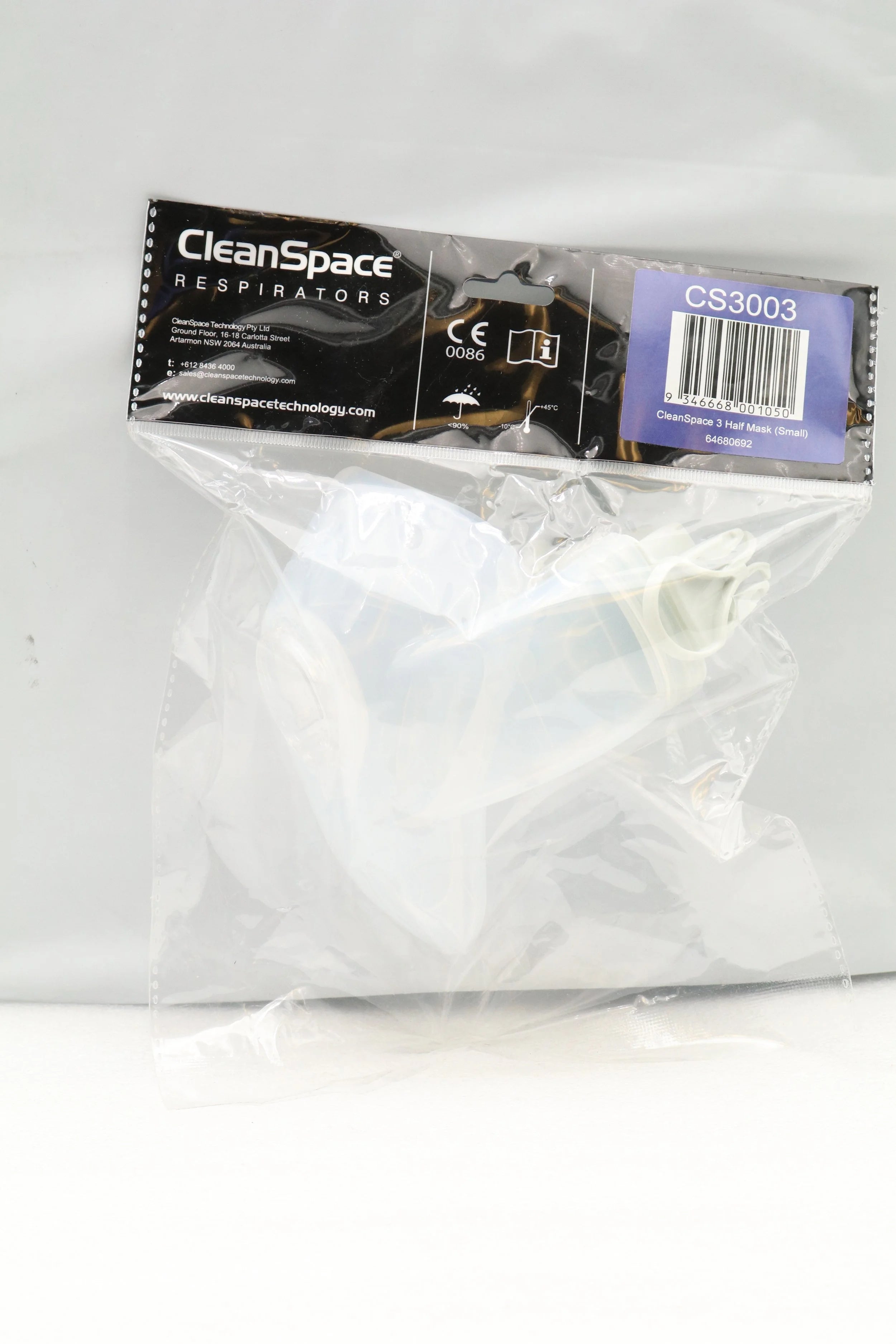 CleanSpace | CS3003 | HALO Half Mask, Size Small