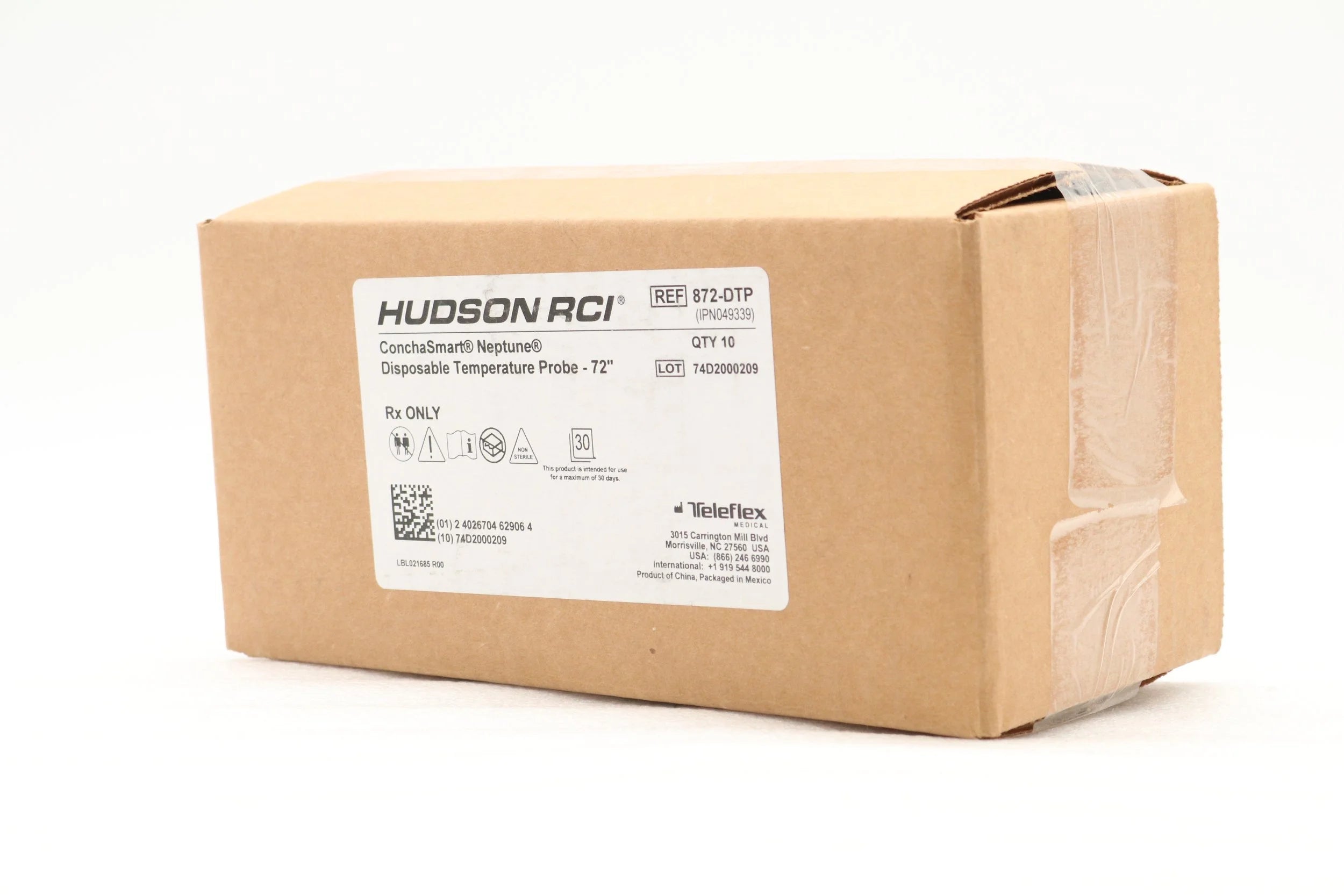 Teleflex | 872-DTP | Hudson RCI Disposable Temperature Probe 72"