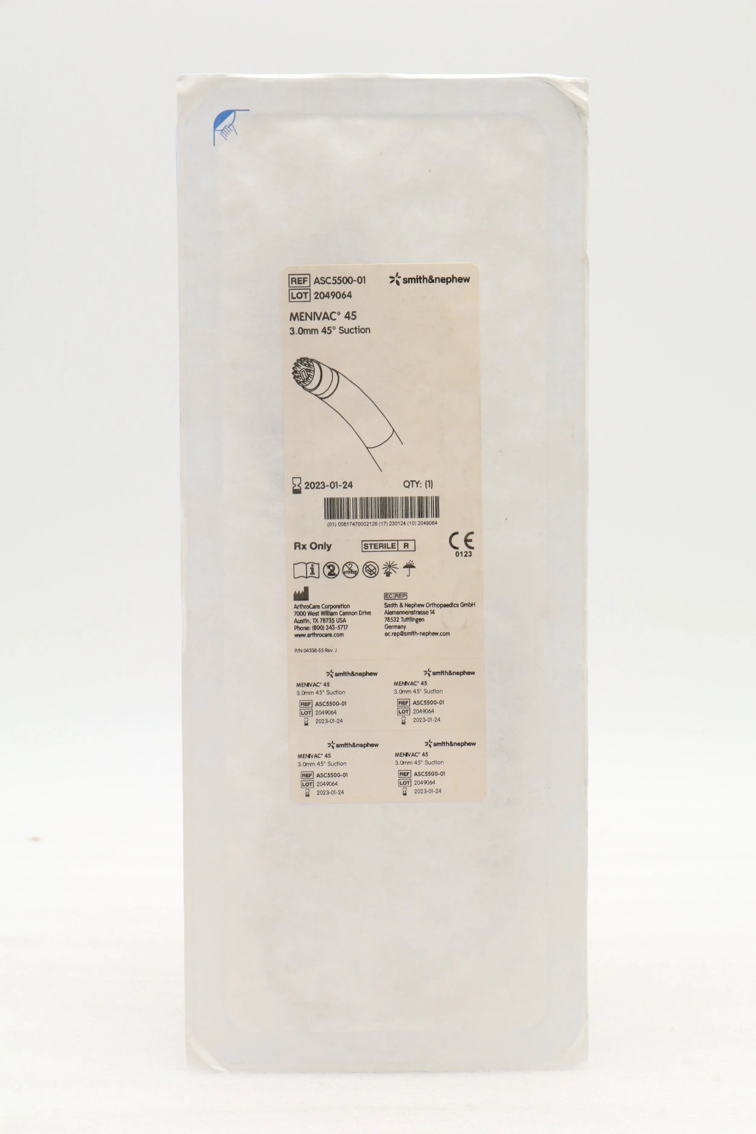 Smith & Nephew | ASC5500-01 | MENIVAC 45 3.0mm 45 Suction