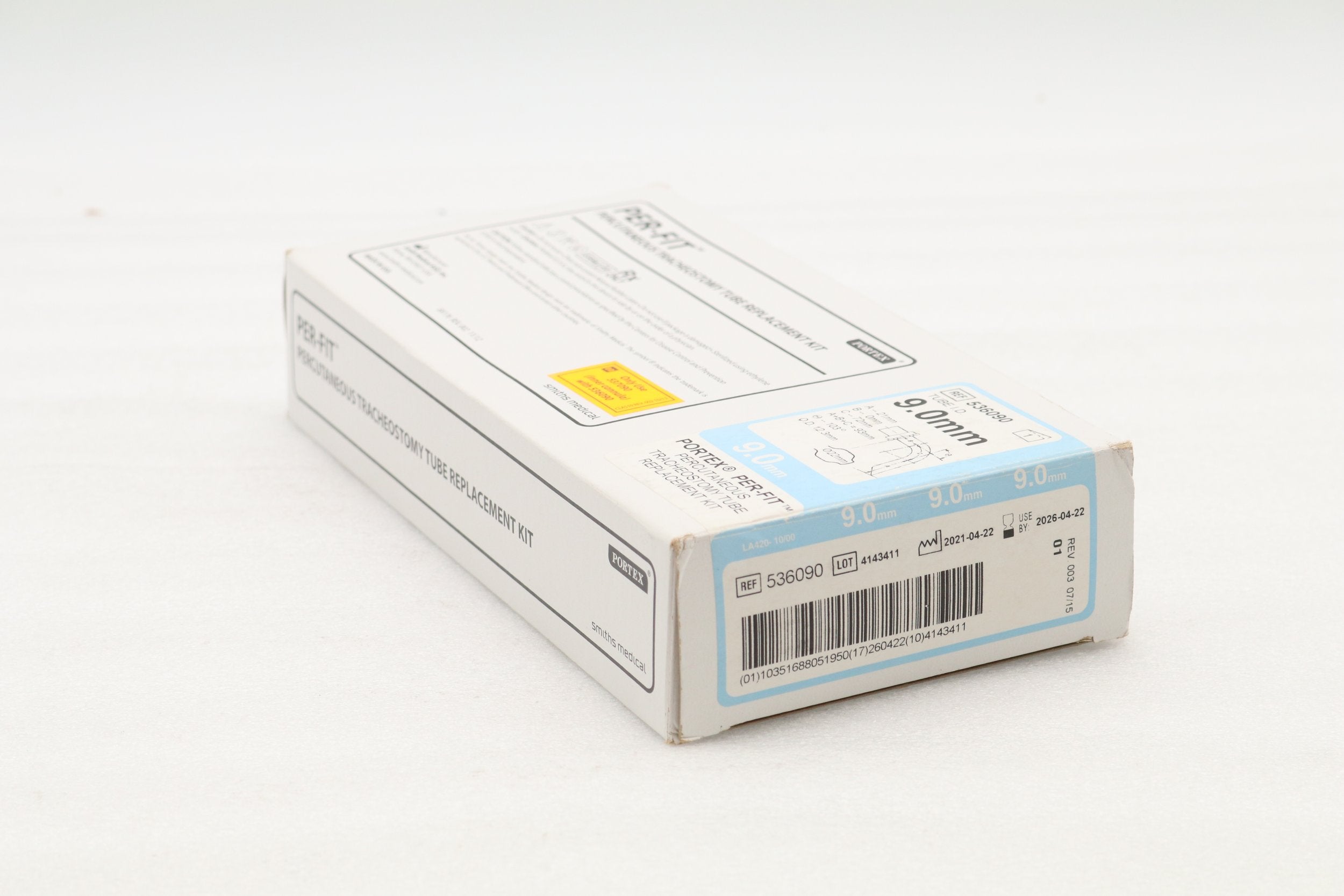 Smiths Medical | 536090 | Portex Per-Fit Tracheostomy Tube Replacement Kit 9.0mm