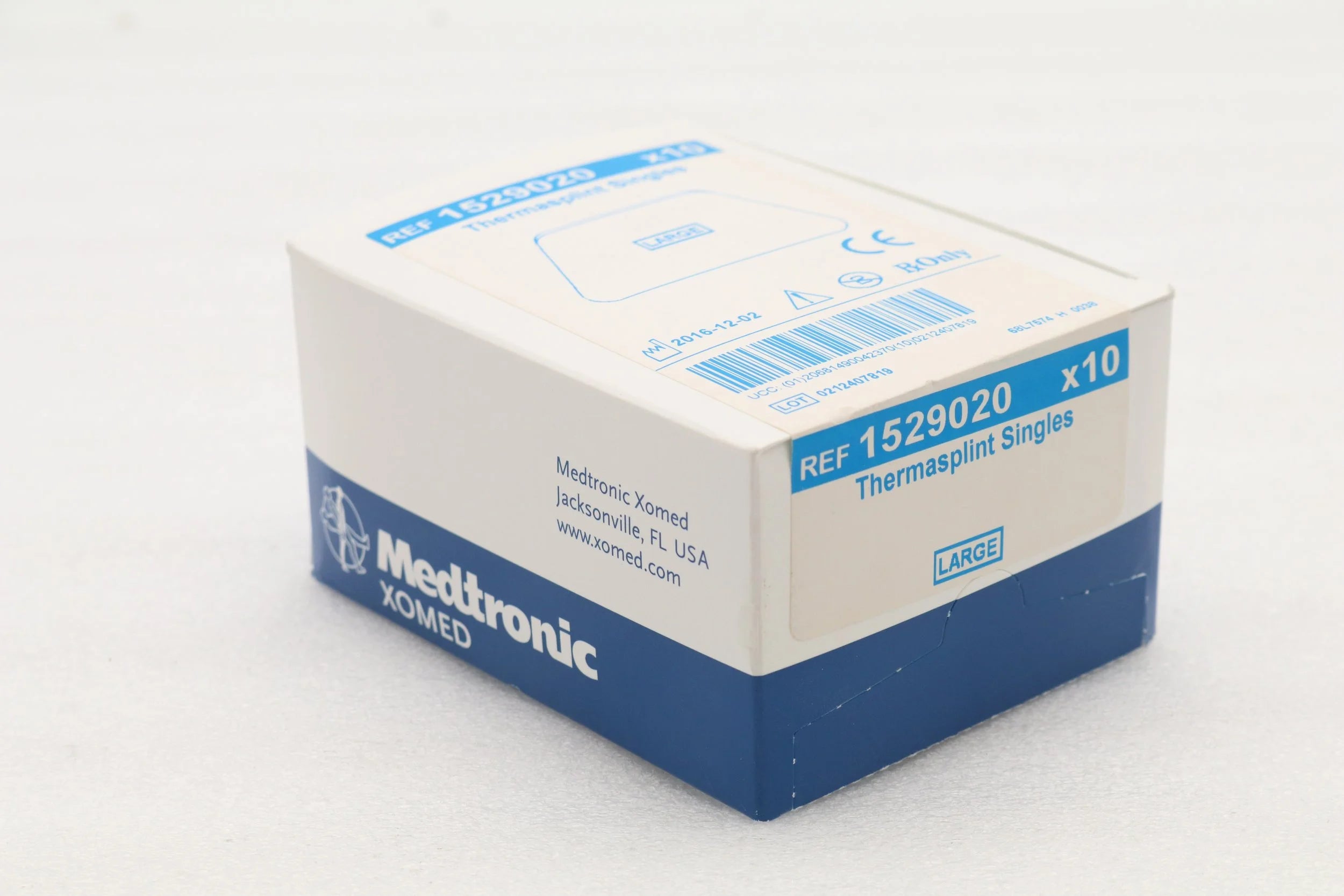 Medtronic | 1529020 | XOMED THERMASPLINT SINGLES, LARGE, 4.4CM X 6.7CM (TEMP SENSITIVE)