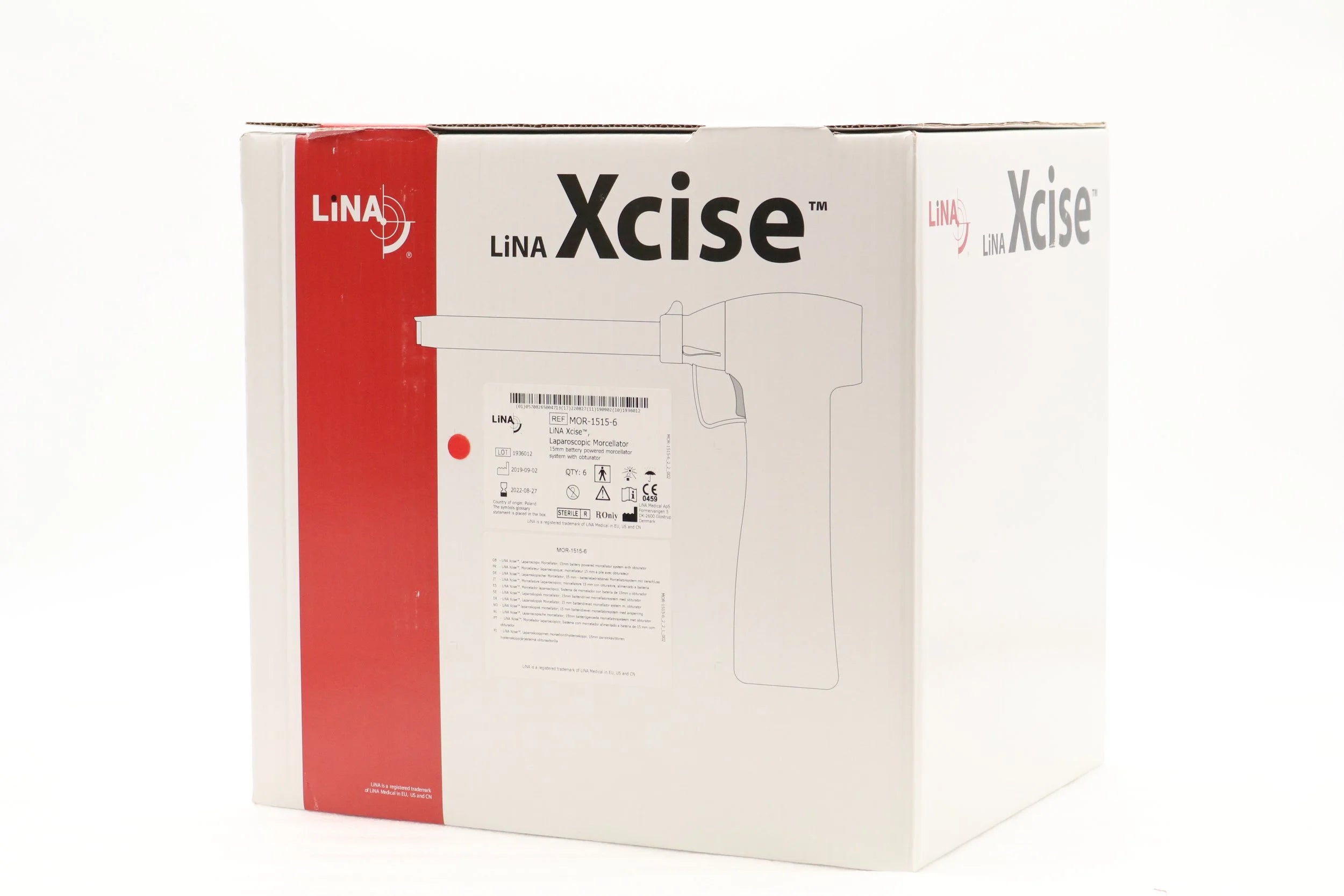 LiNA | MOR-1515-6 | Xcise 15mm Battery-Powered Morcellator System with Obturator
