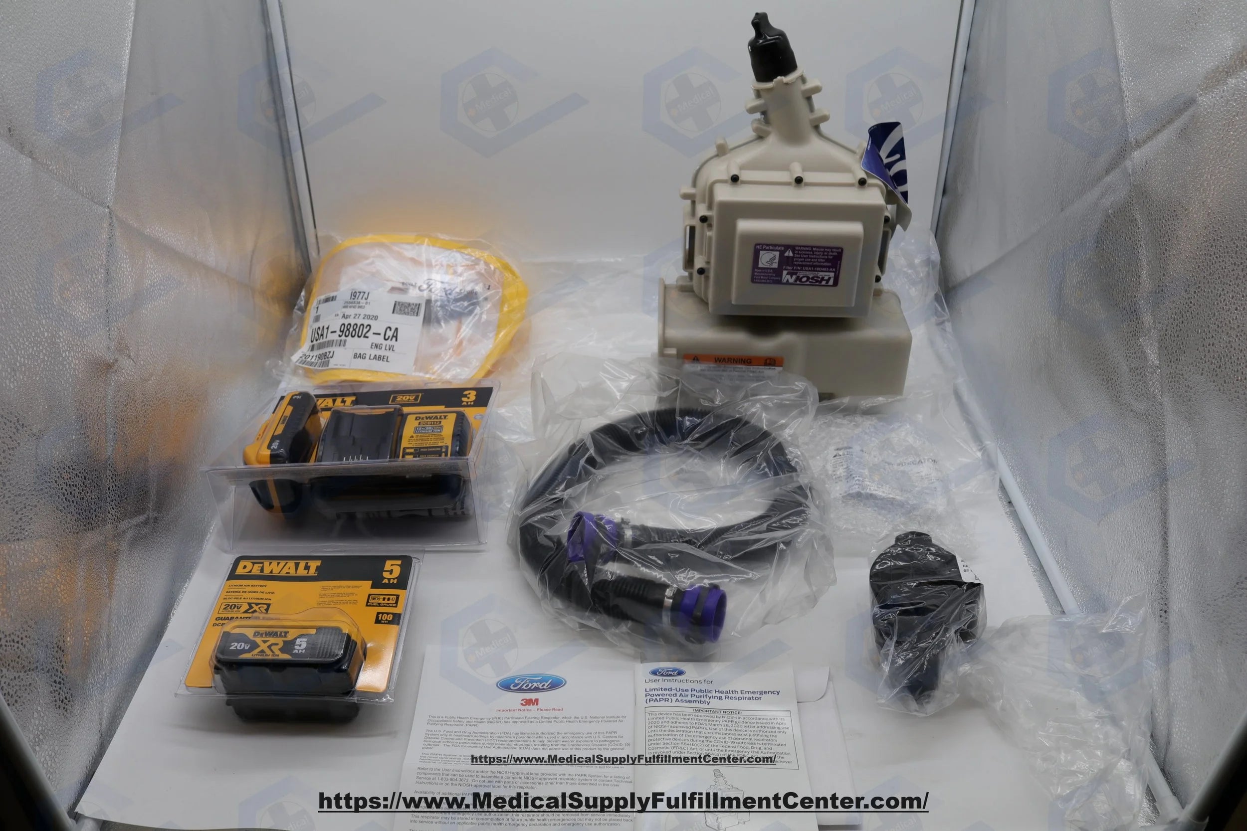 FORD | USA1-PAPR-KIT | Powered Air-Purifying Respirator (PAPR)