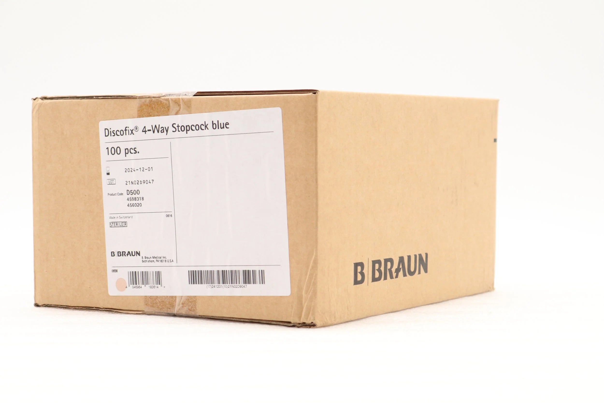B Braun | D500 | 456020 Discofix 4-Way Stopcock Blue