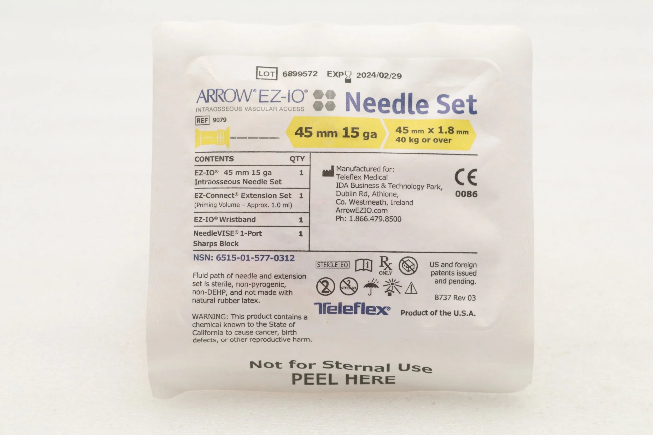 Teleflex | 9079 | EZ-IO Needle Set 45mm x 15G