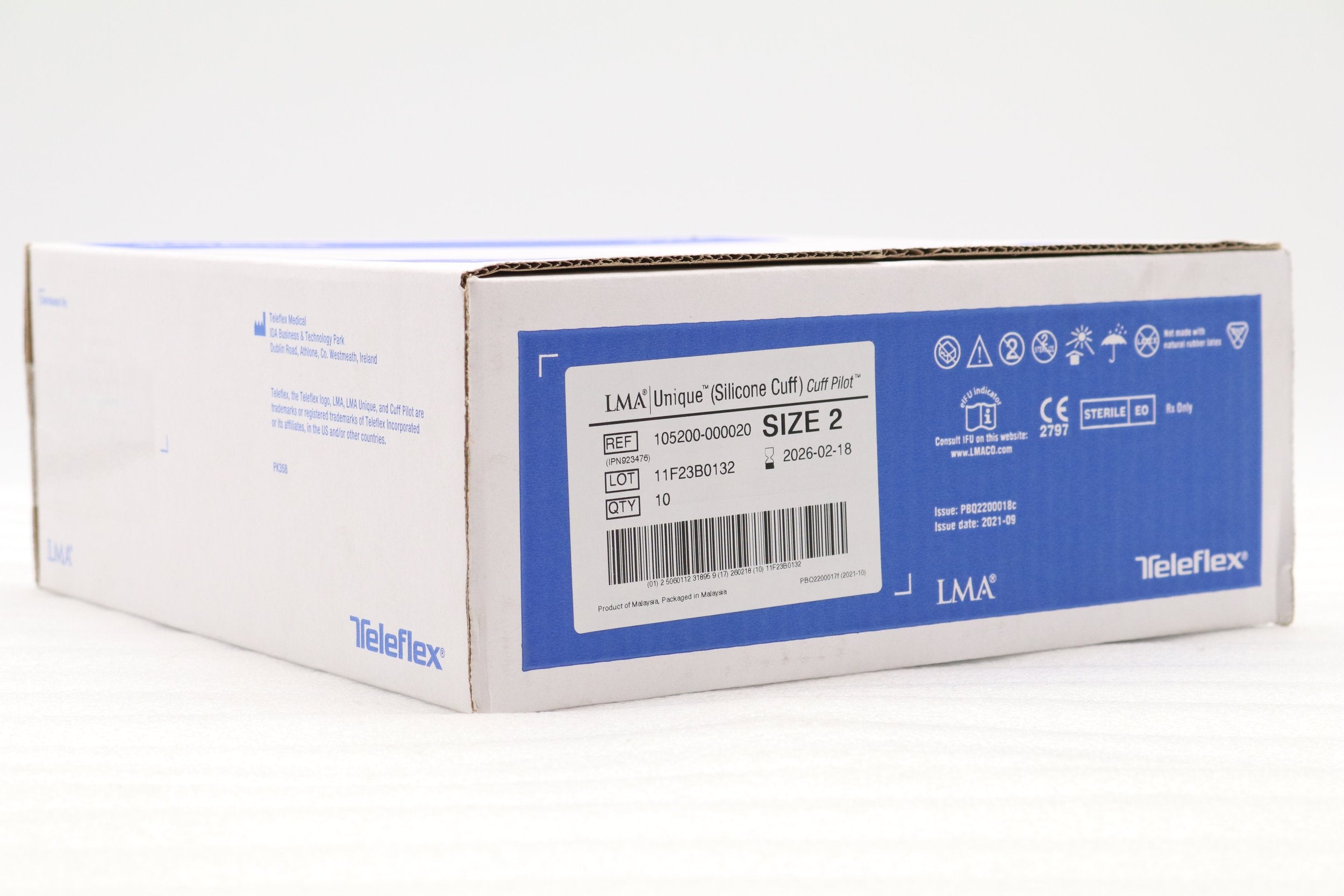 Teleflex | 105200-000020 | LMA Unique Silicone Cuff Airway/Cuff Pilot, Size 2