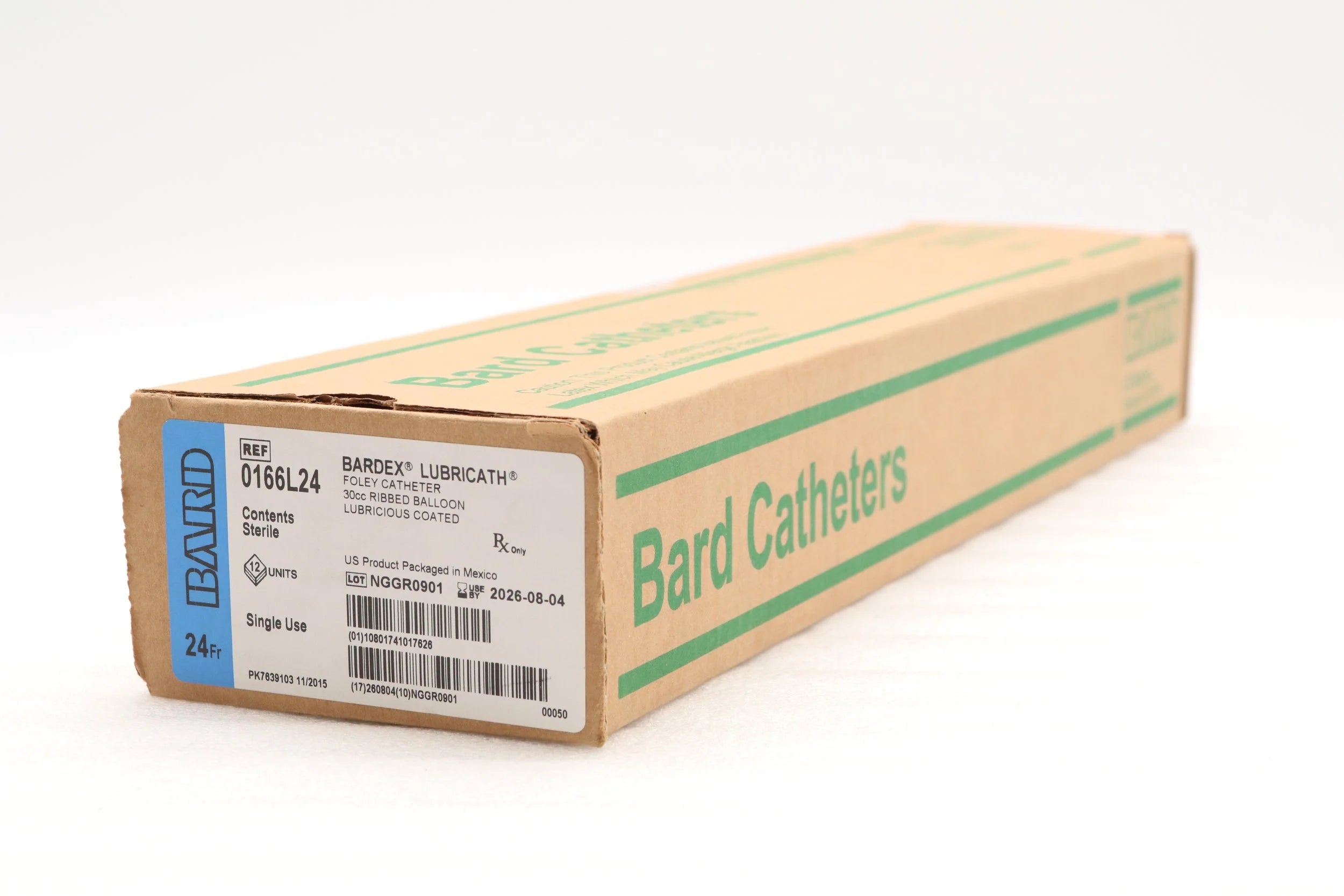 Bard | 0166L24 | Foley Lubricath 24 3cc Md Rnd Tp Hydro Ct 2Wy 16 30cc/Ea