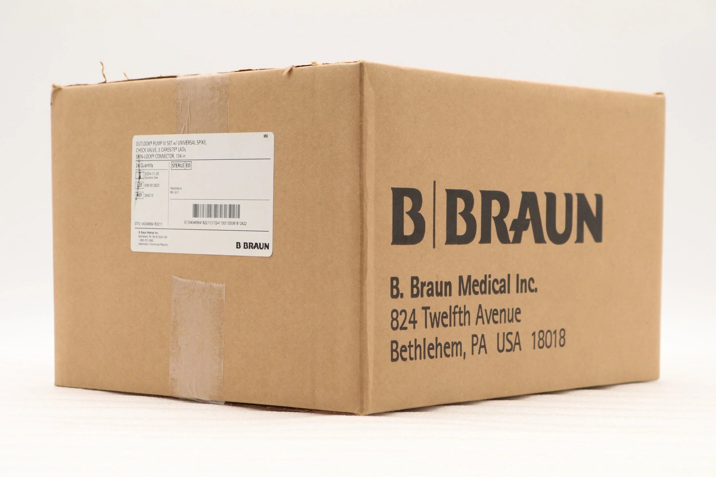 B Braun | 354213 | SET, IV, OUTLOOK, 15DROP W/3 CARESITE