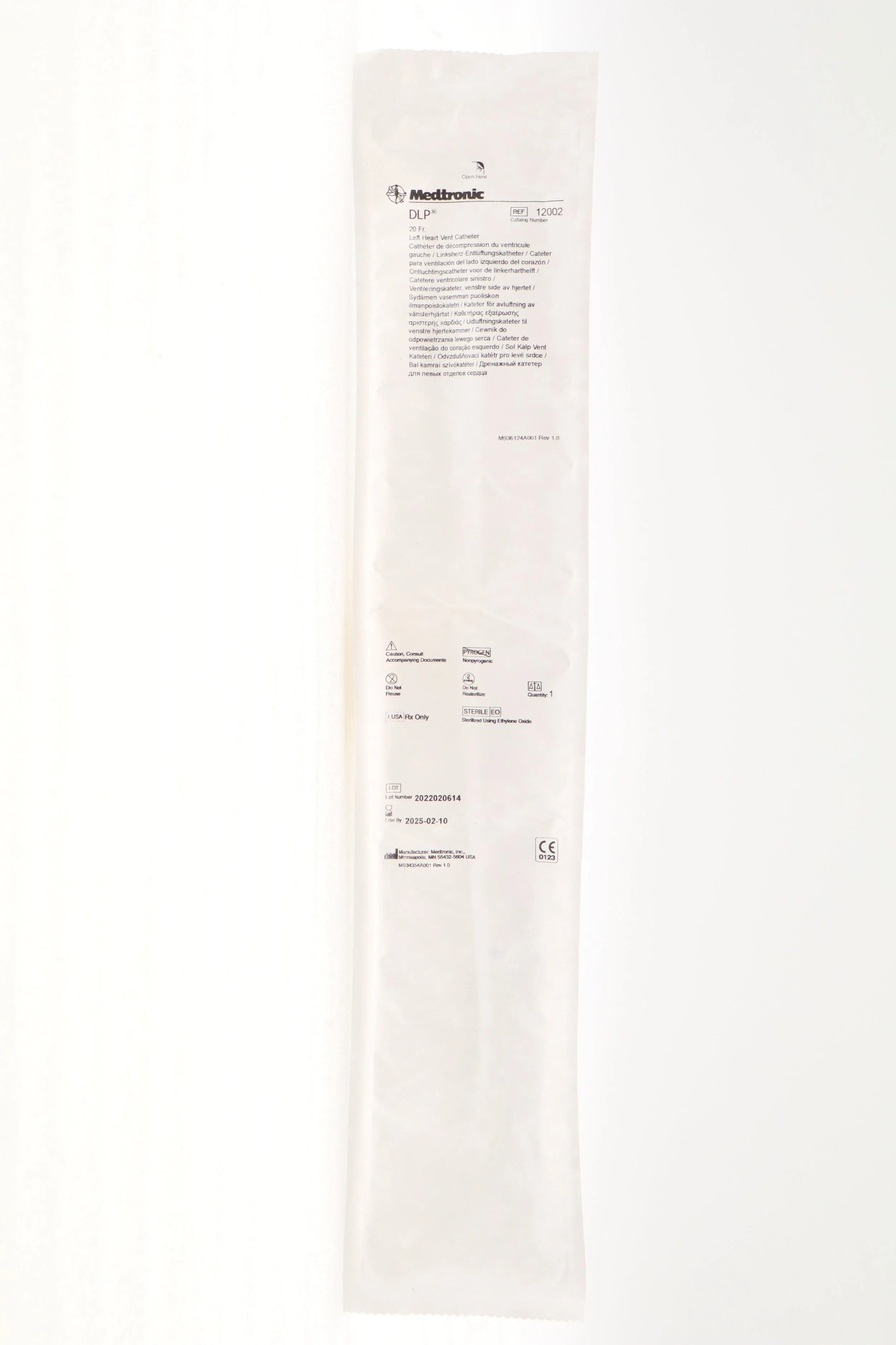 Medtronic | 12002 | DLP 20 FR LEFT HEART VENT CATHETER