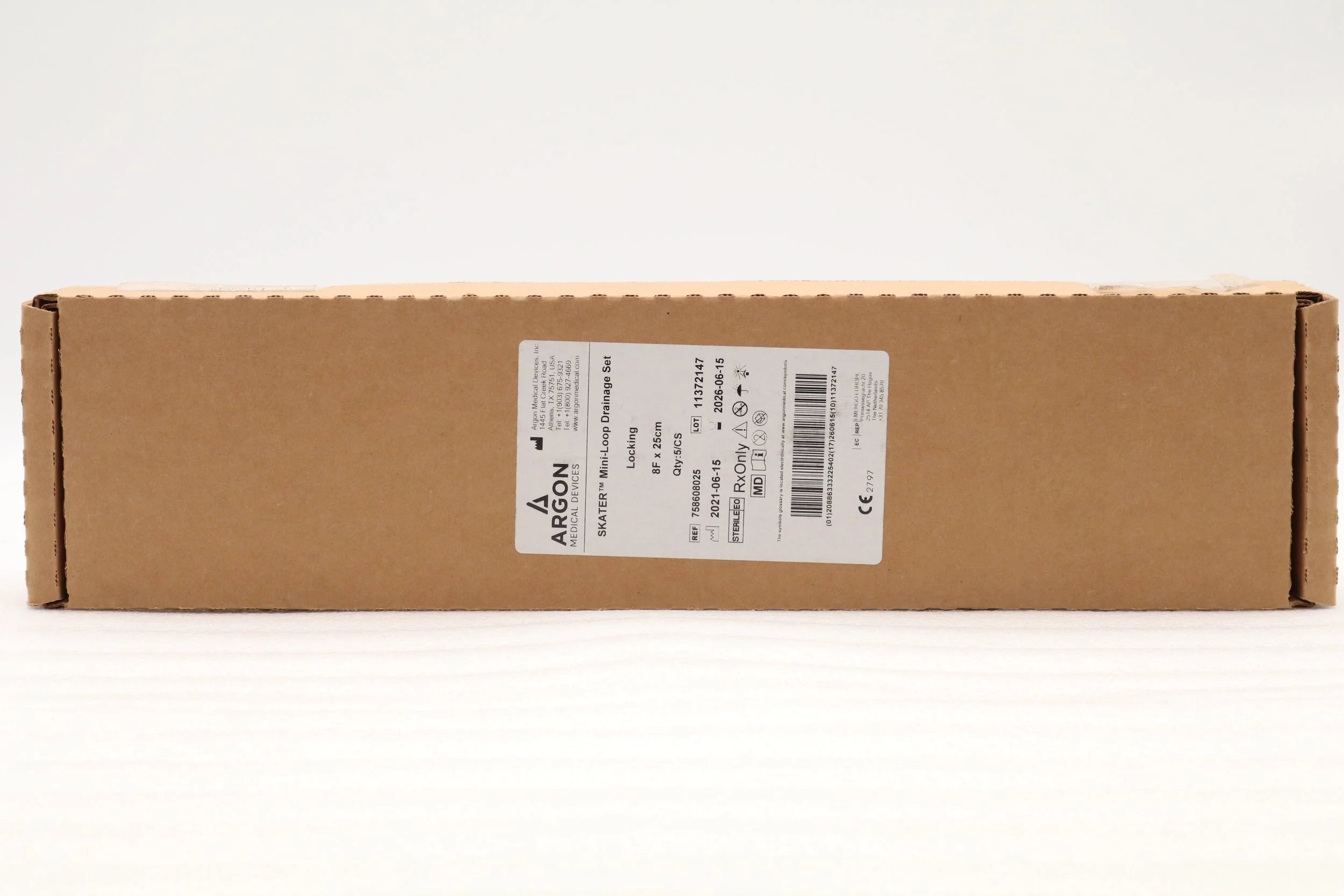 Argon Medical Devices | 758608025 | SKATER Mini-Loop Drainage Catheter accepts up to .035in 8F 25cm Locking