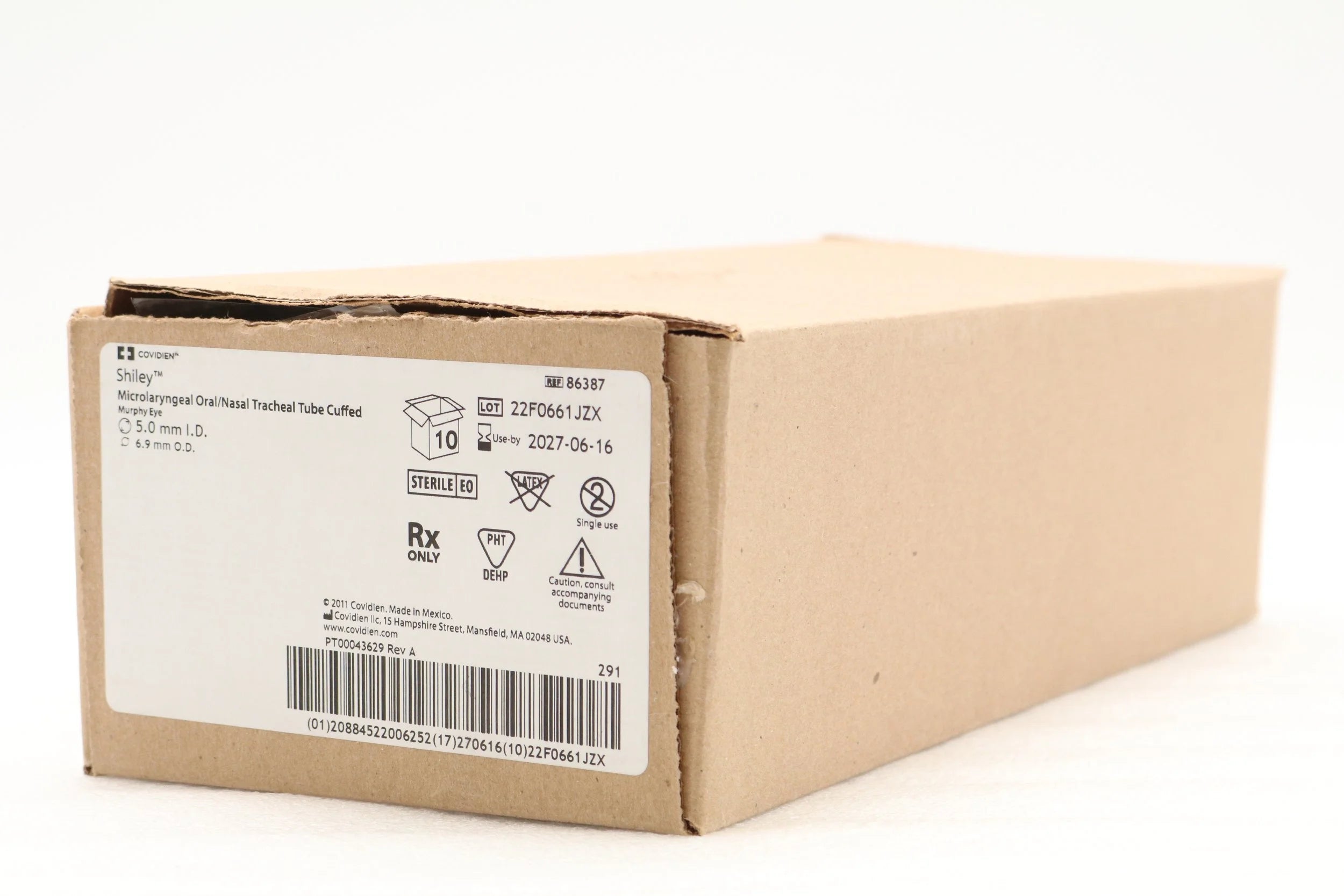 Covidien | 86387 | TUBE, ENDOTRACH, MLT, 5.0 MM