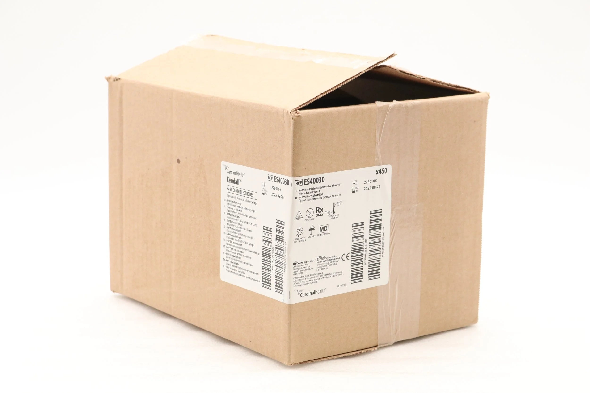 Cardinal Health | ES40030 | ELECTRODE, ECG, SNAP, REPOSITION CLOTH, GEL