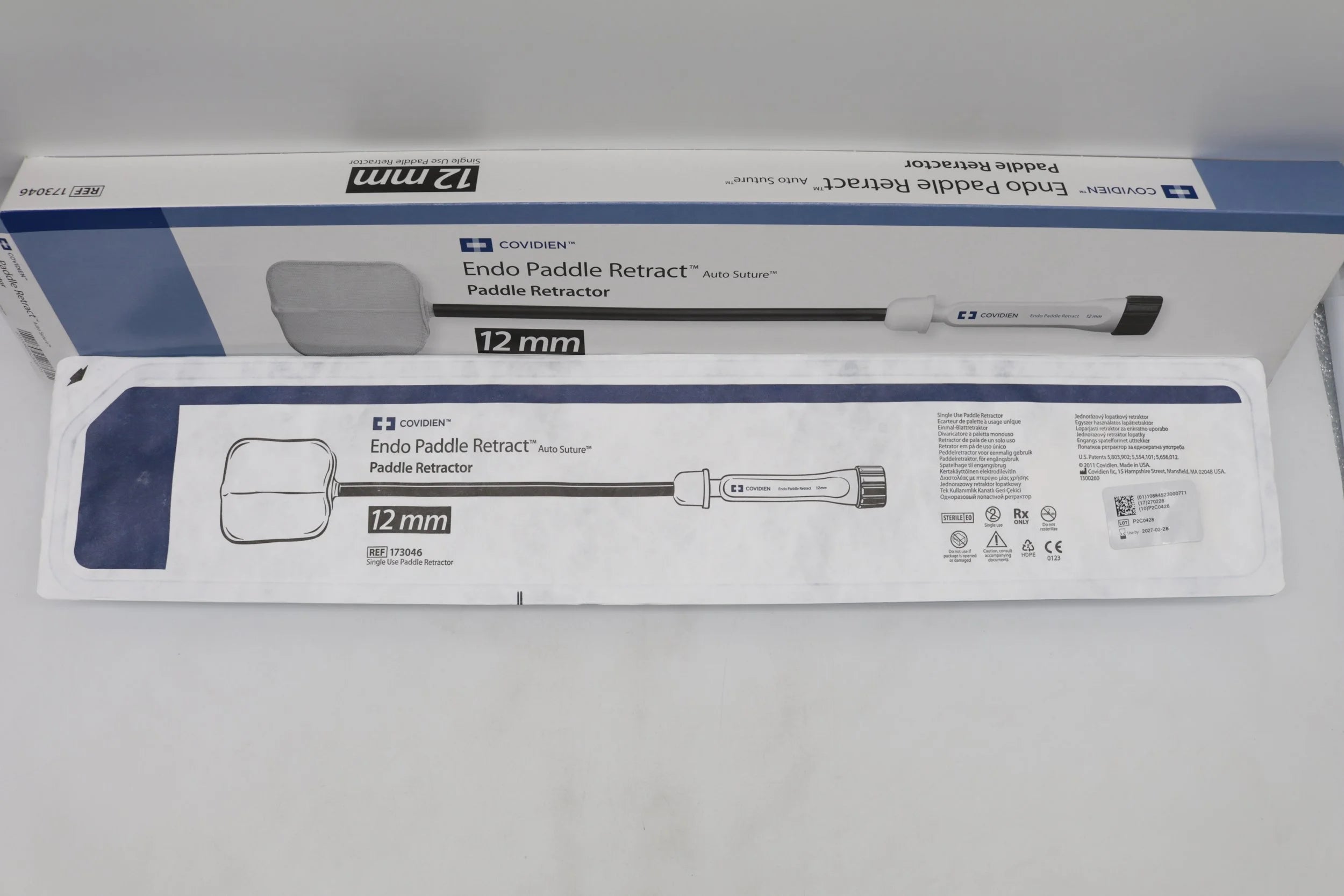 Covidien | 173046 | Endo Paddle Retract Auto Suture Single Use Paddle Retractor