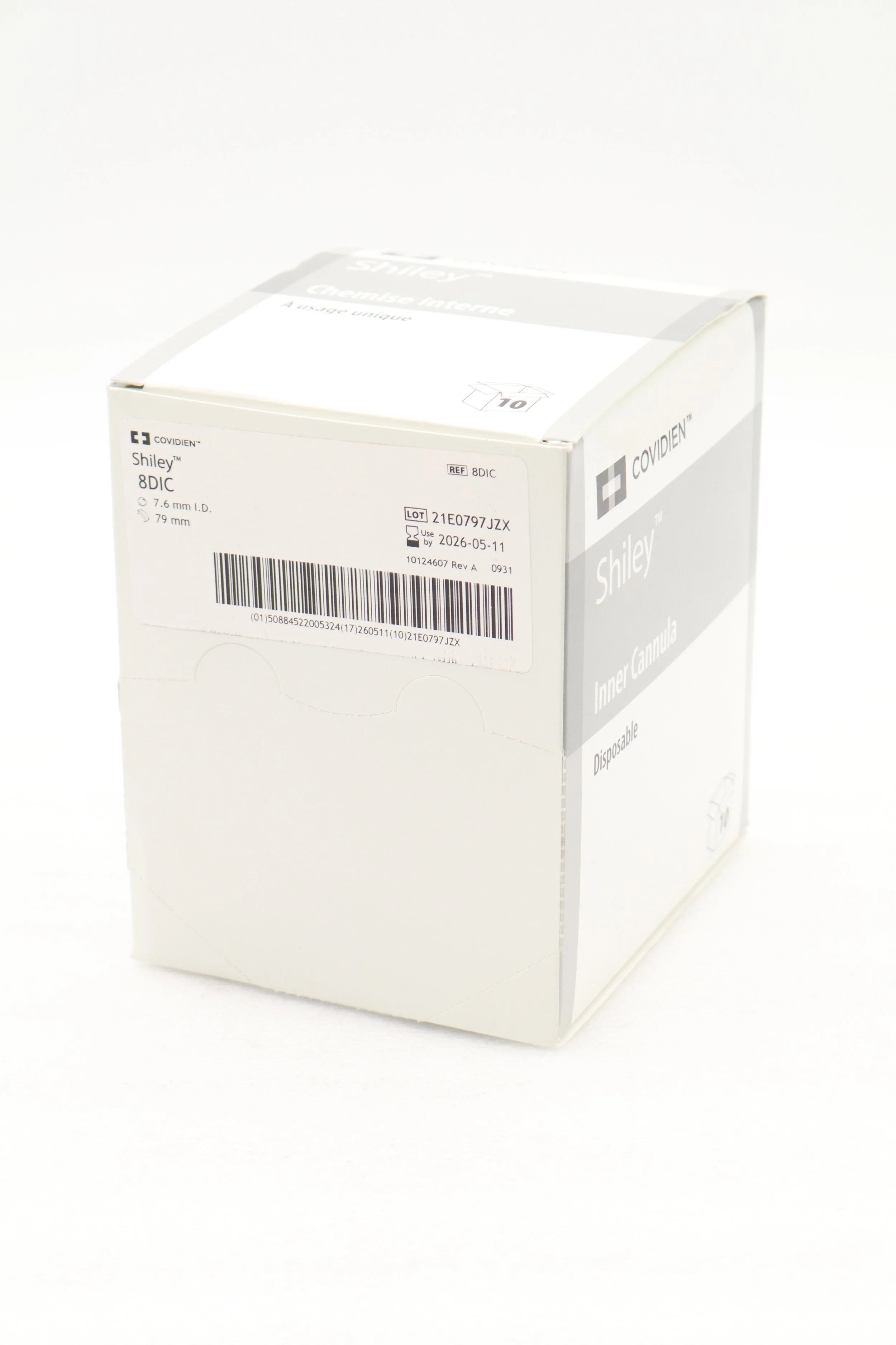 Covidien | 8DIC | Shiley Disposable Inner Cannula, 7.6mm ID