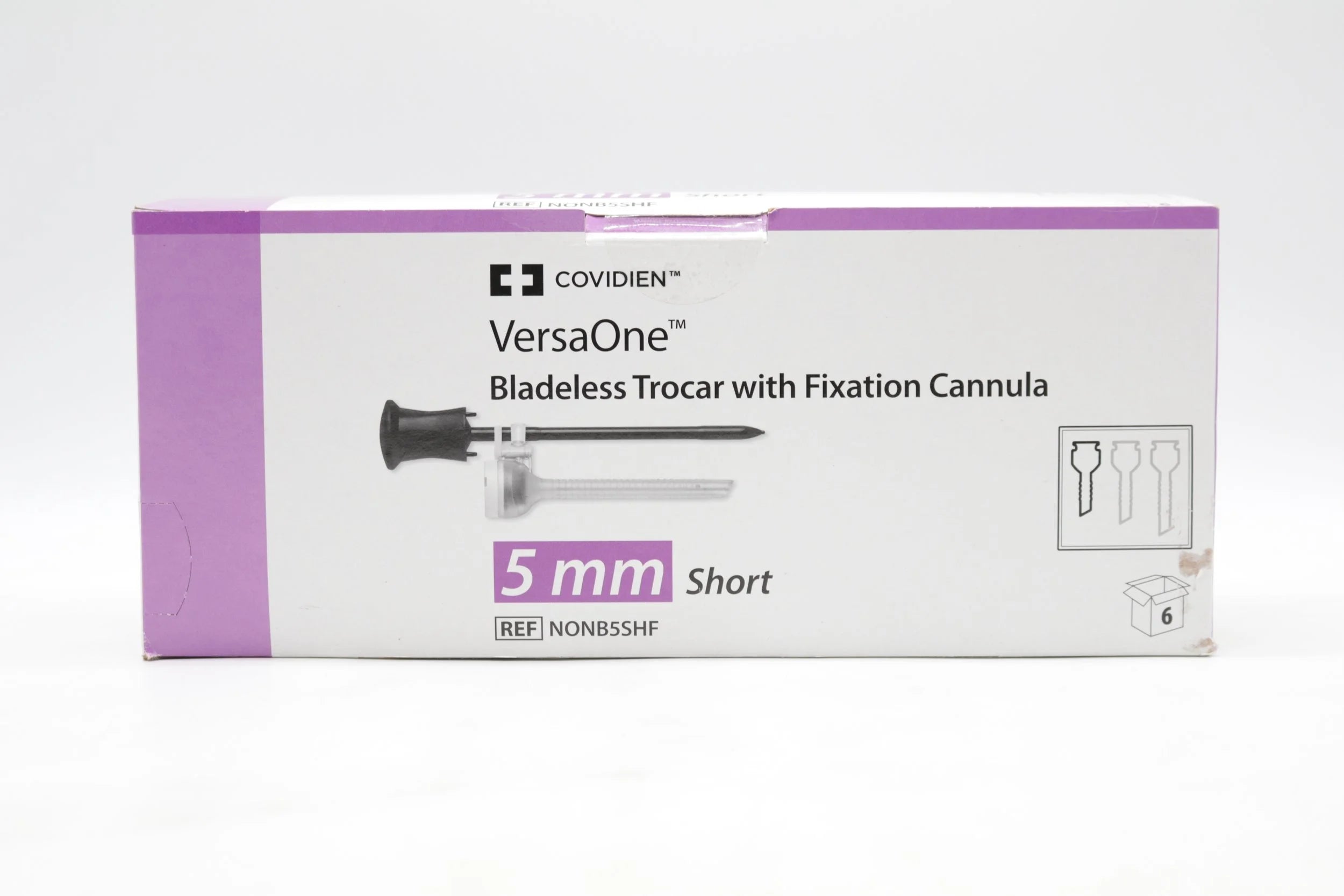 Covidien | NONB5SHF | VersaOne Bladeless Trocar with Fixation Cannula 5mm Short