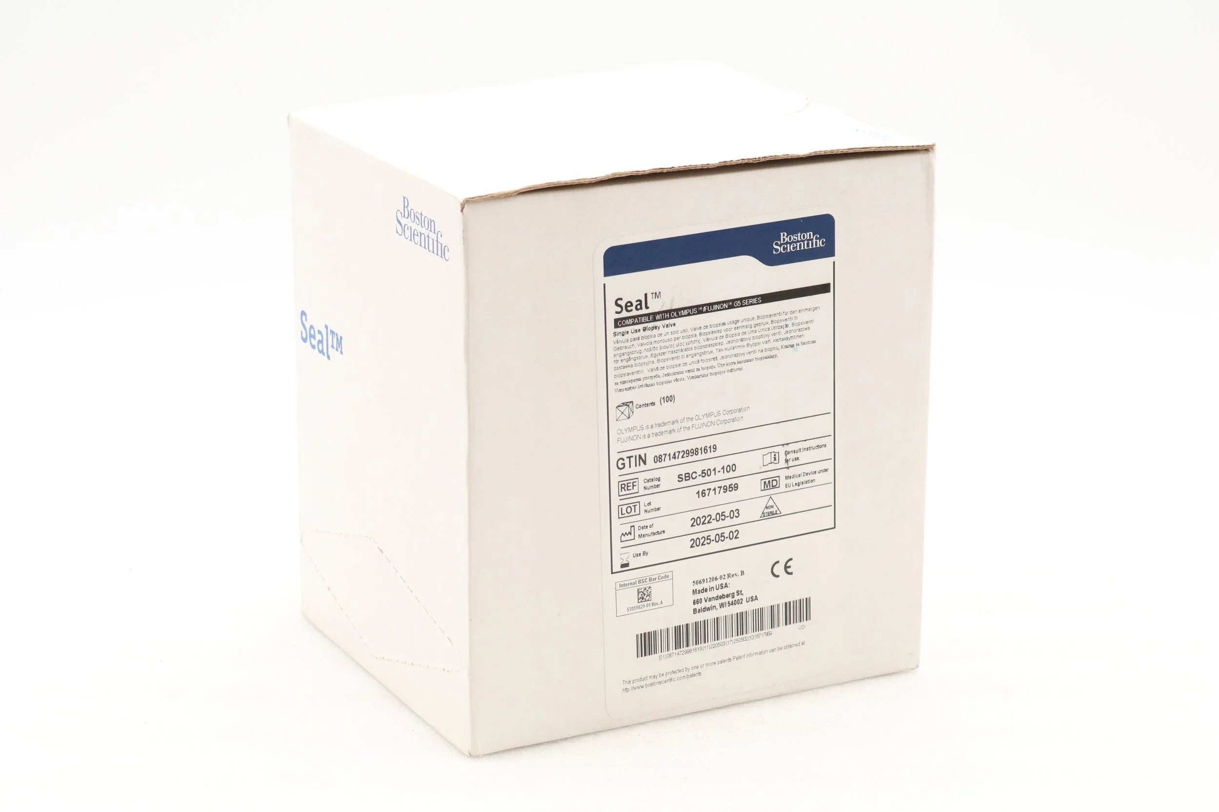 Boston Scientific | SBC-501-100 | VALVE ENDOSCOPIC BIOPSY SEAL CAP F/OLYMPUS/FUJINON SCOPE SINGLE-USE