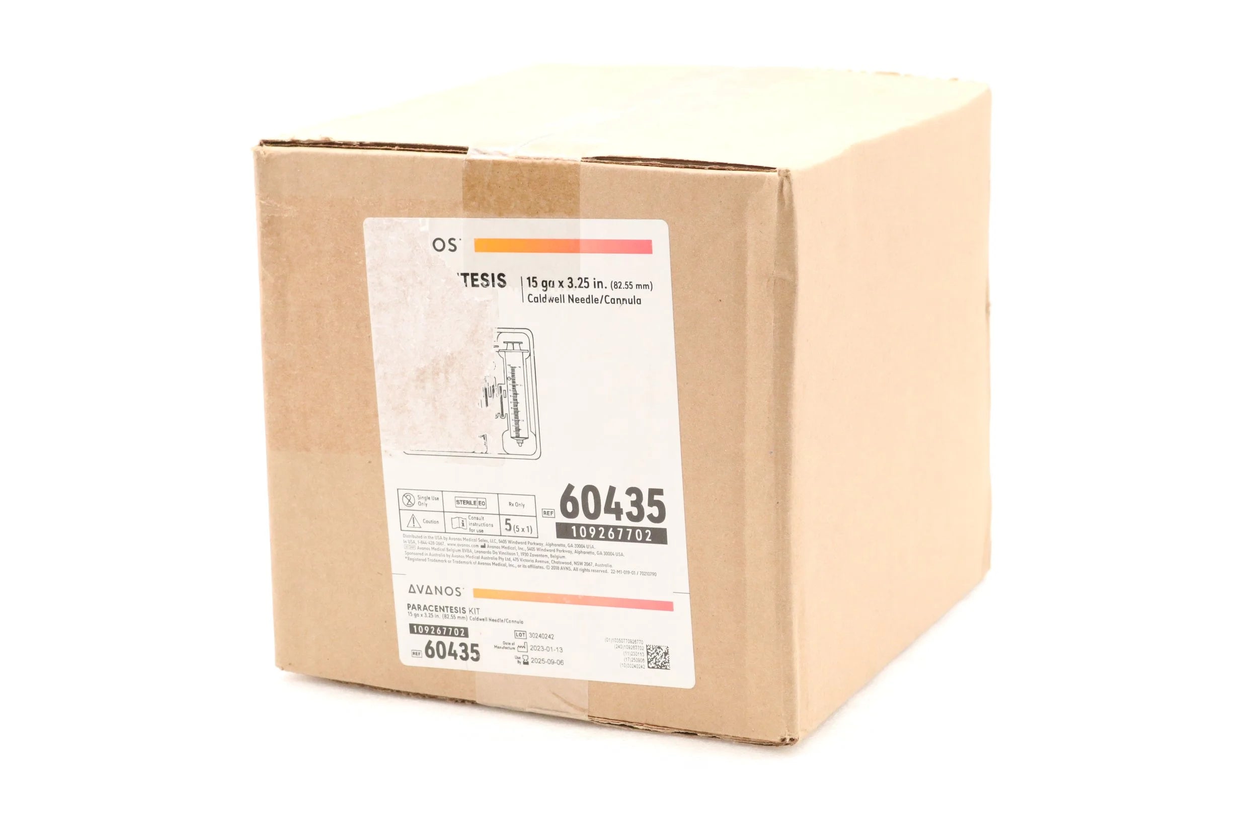 Avanos Medical | 60435 | Paracentesis Kit, 15G, 3¼"