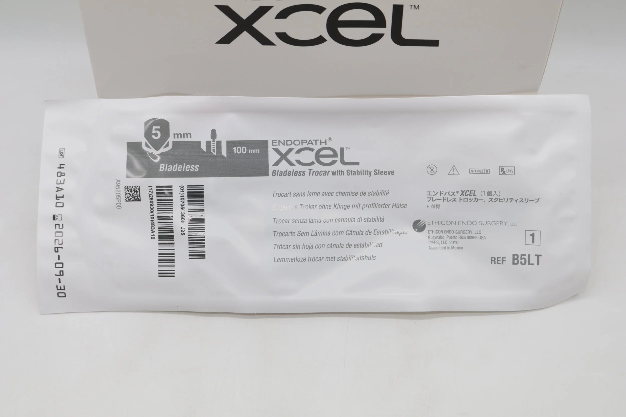 Ethicon | B5LT | Bladeless Trocars with Stability Sleeves 5mm Diameter 100mm Length