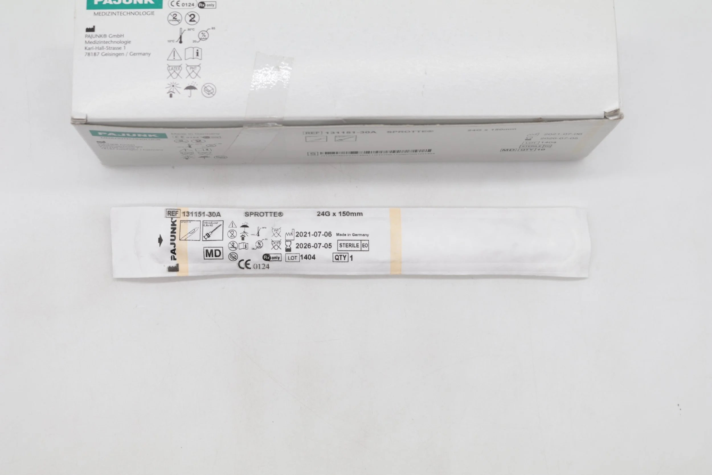 Pajunk | 131151-30A | 30A SPROTTE Pencil Point Spinal Needle 24G x 150mm