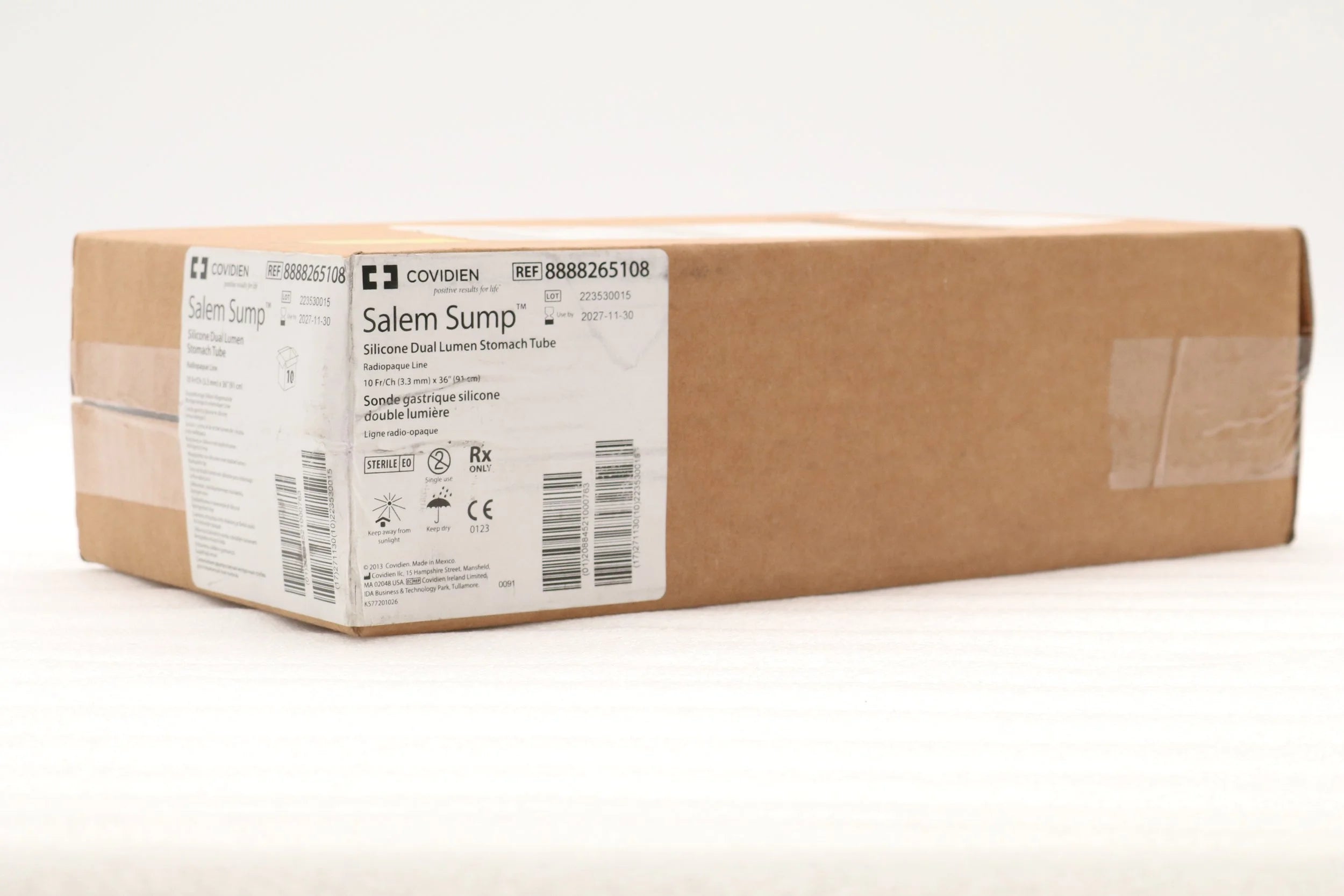Covidien | 8888265108 | TUBE, SUMP, SALEM, DOUBLE-LUMEN, 10FR, 36"