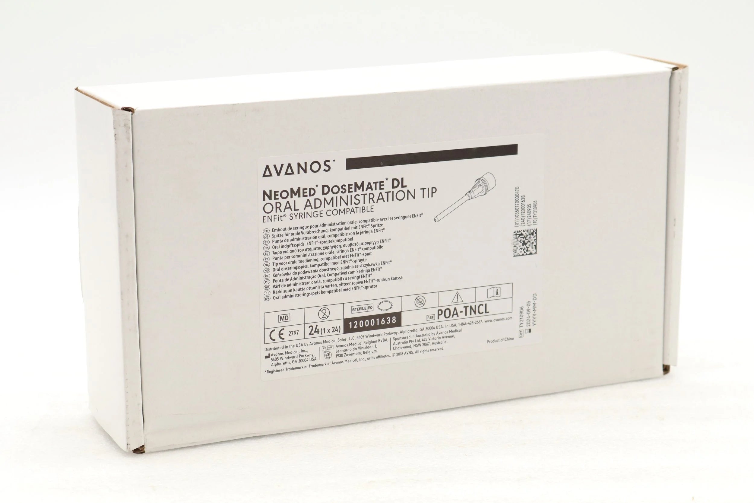 Avanos Medical | POA-TNCL | ENFit Compatible NeoConnect DoseMate DL, NeoConnect Oral Administration Tip, Long