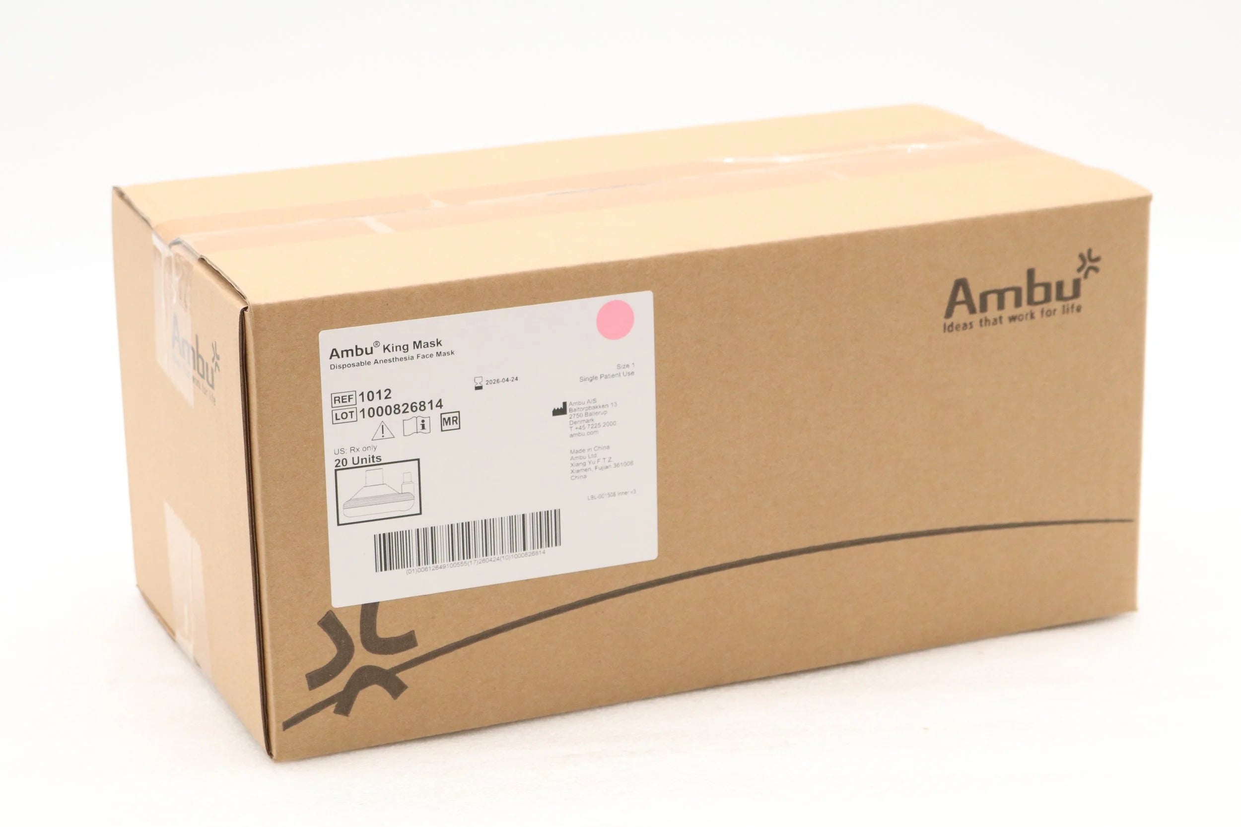 Ambu | 1012 | King Mask Neonate, Size 1, Original Unscented
