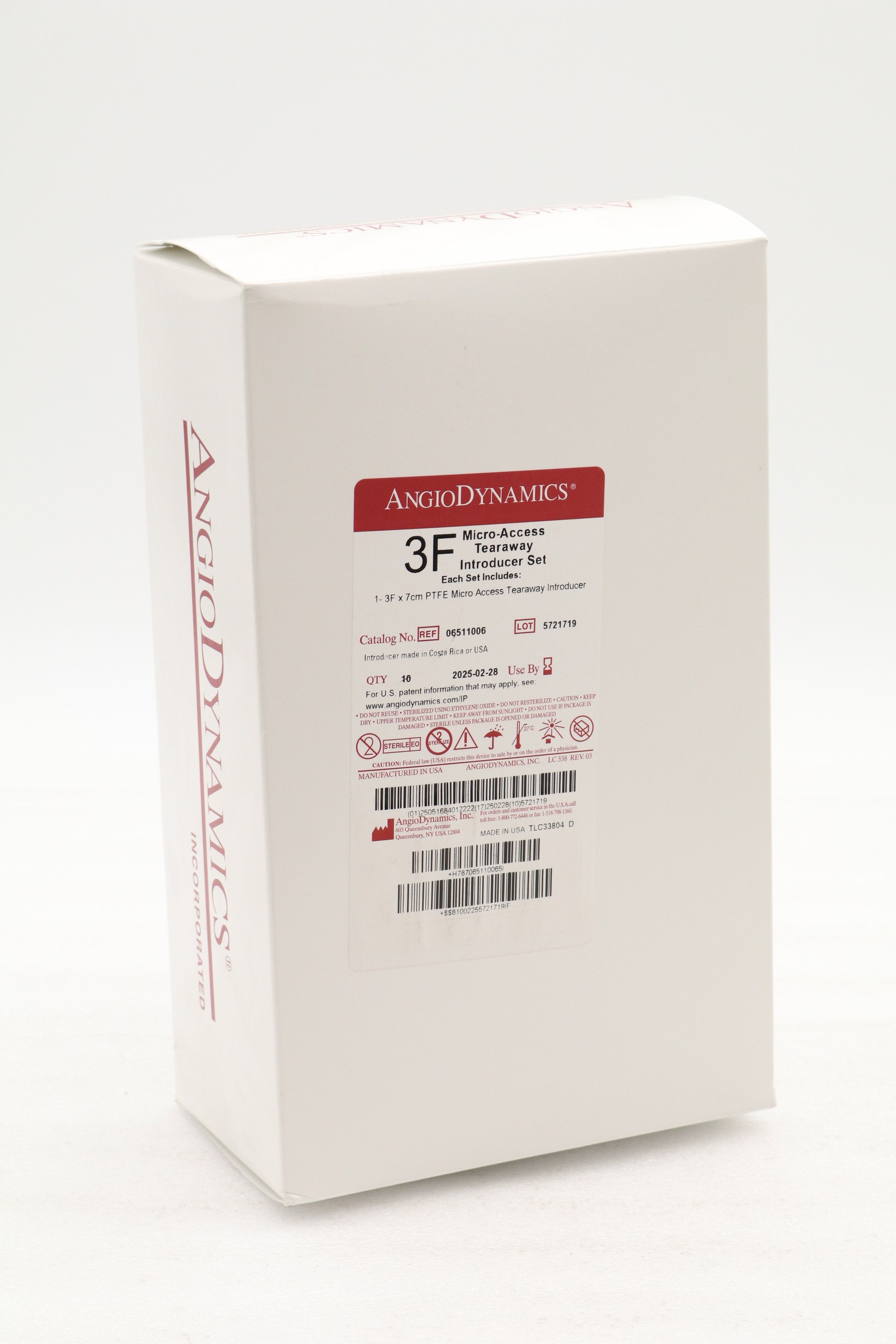Angio Dynamics | 06511006 | Micro-Access Tearaway Introducer Kit, 4F