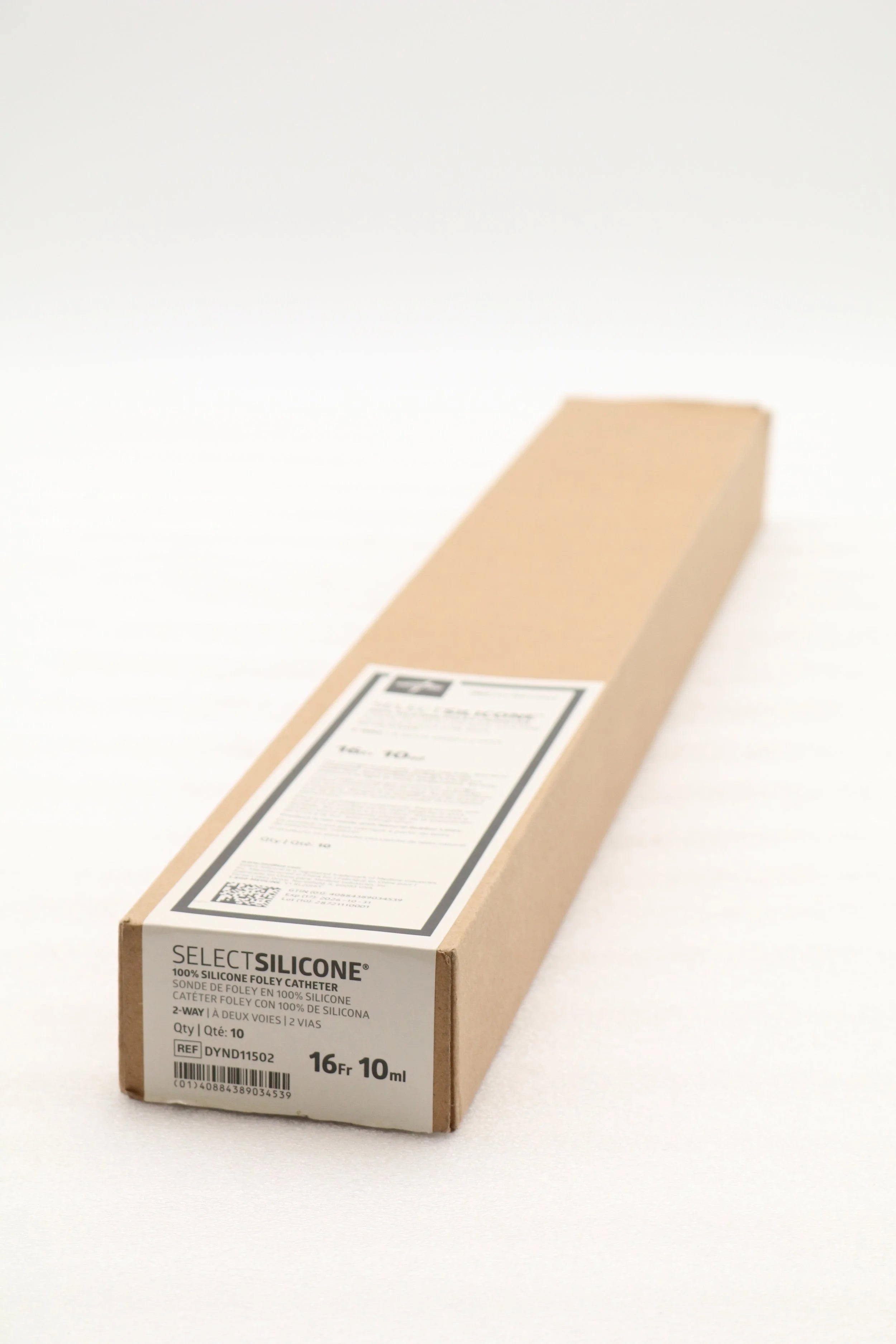 Medline | DYND11502 | SelectSilicone 100% Silicone Foley Catheters - Foley Catheter, 100% Silicone, 16 Fr, 10 mL, 2-Way