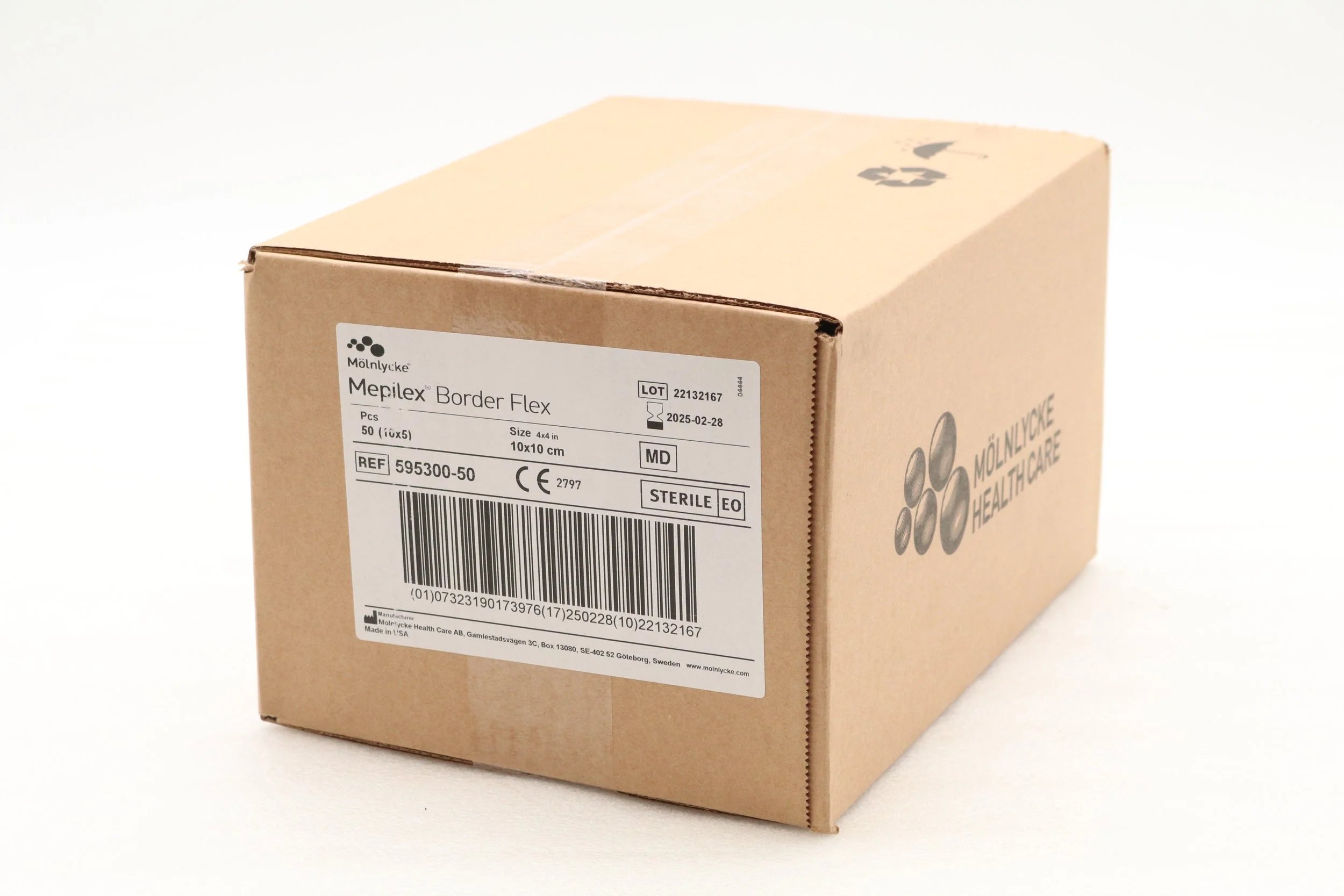 Molnlycke | 595300-50 | Mepilex Border Flex 4" x 4"