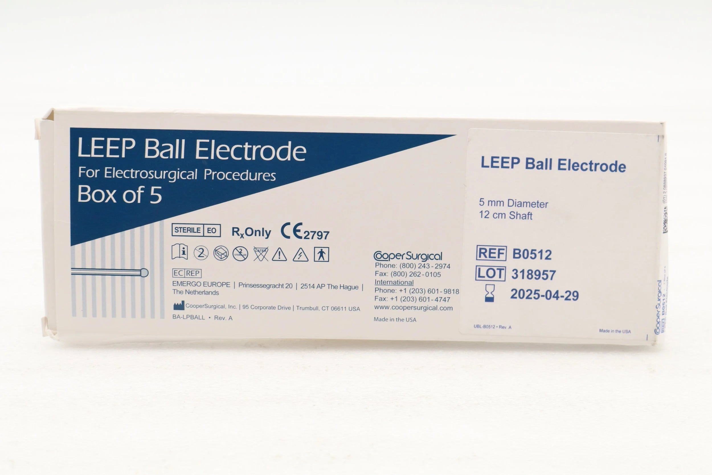 Cooper Surgical | B0512 | ELECTRODE BALL LEEP .05CMX12CM