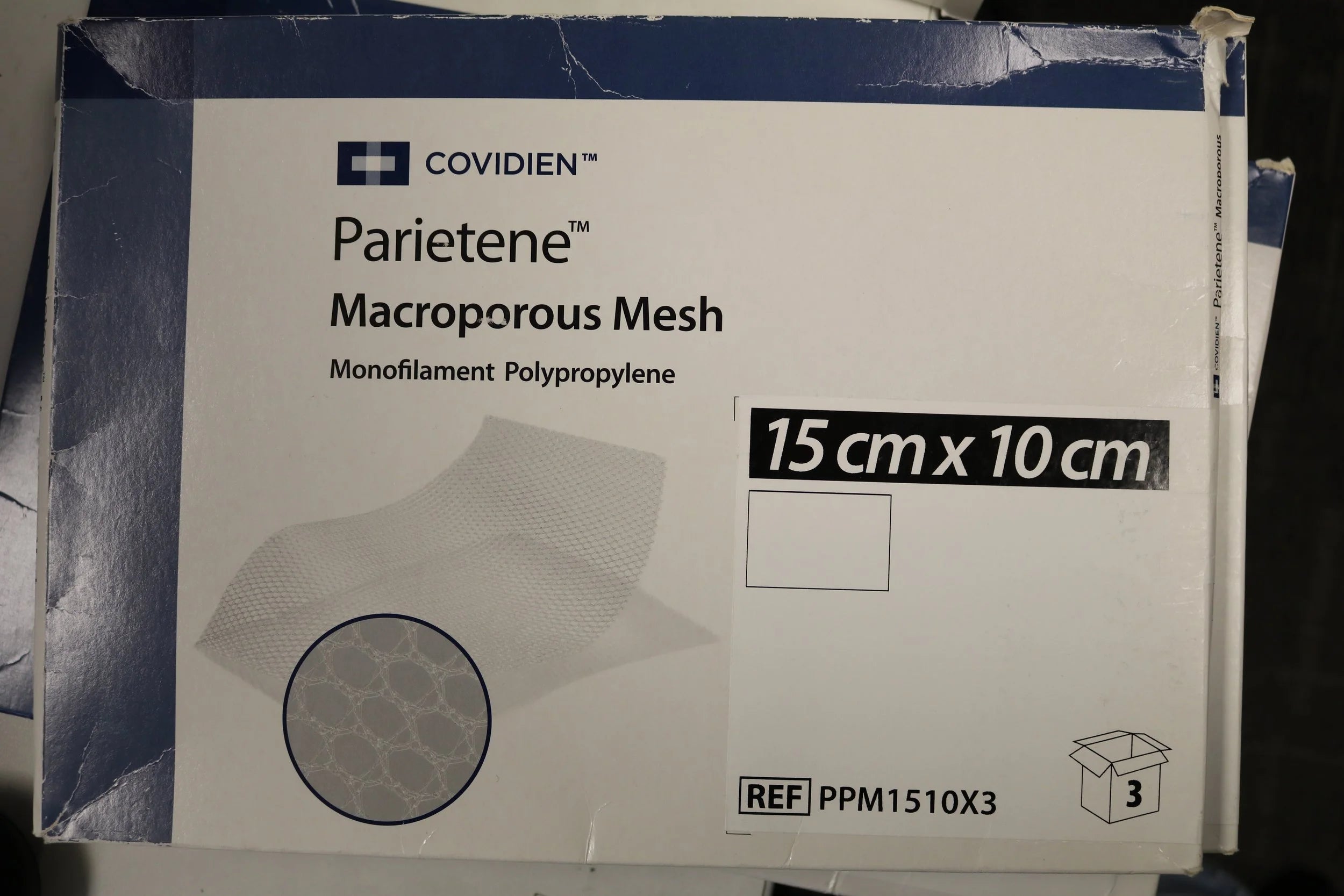 Covidien | PPM1510X3 | Parietene Macroporous Mesh 15cm x 10m
