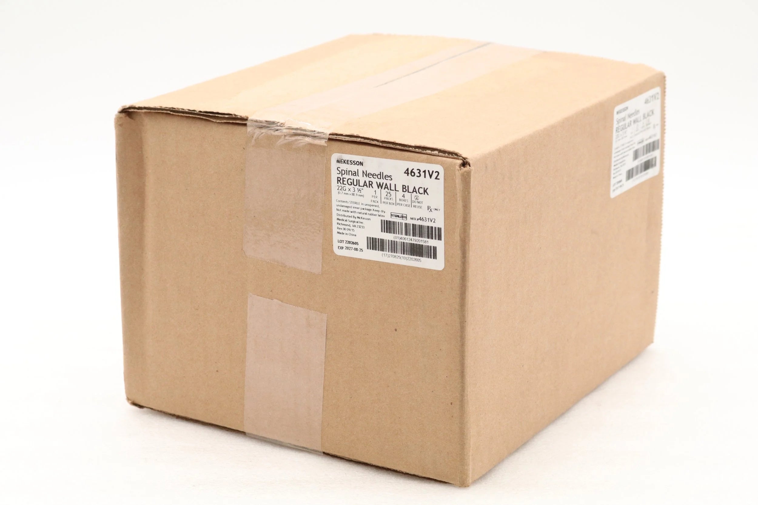 McKesson | 4631V2 | Spinal Needle Quincke Style 22 Gauge 3-1/2 Inch