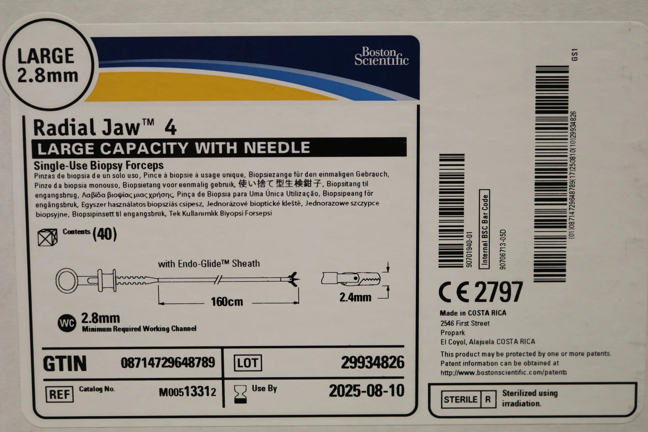 Boston Scientific | 1331 | M00513312 Radial Jaw 4 Large Capacity with Needle LARGE 2.8mm